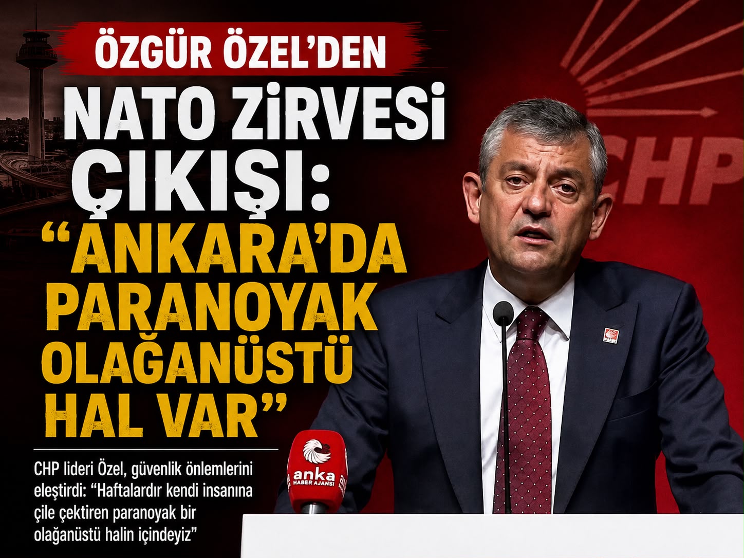 Özgür Özel grup toplantısında konuştu: Paranoyak bir olağanüstü halin içindeyiz