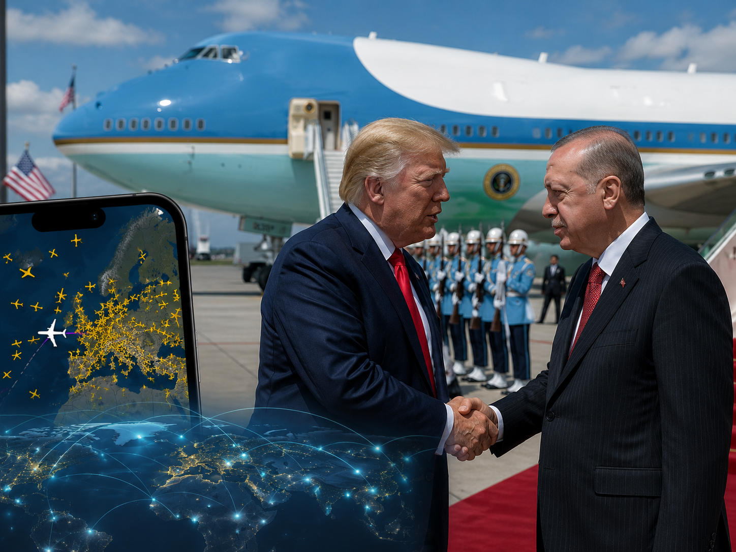 Trump’ın uçağı dünya gündemine oturdu! Air Force One en çok takip edilen uçuş oldu