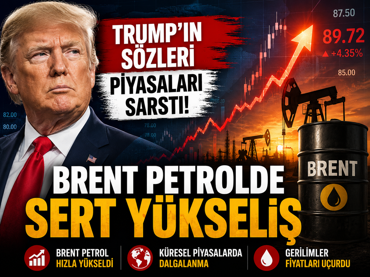 Trump'ın İran açıklamaları petrolü uçurdu