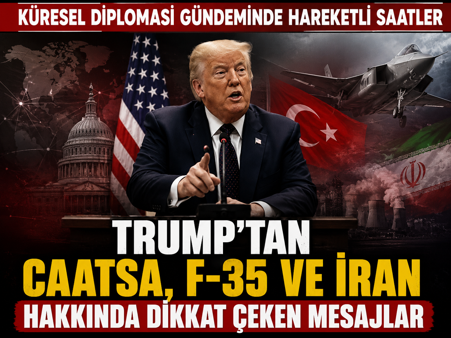 Trump’tan CAATSA, F-35 ve İran hakkında dikkat çeken mesajlar