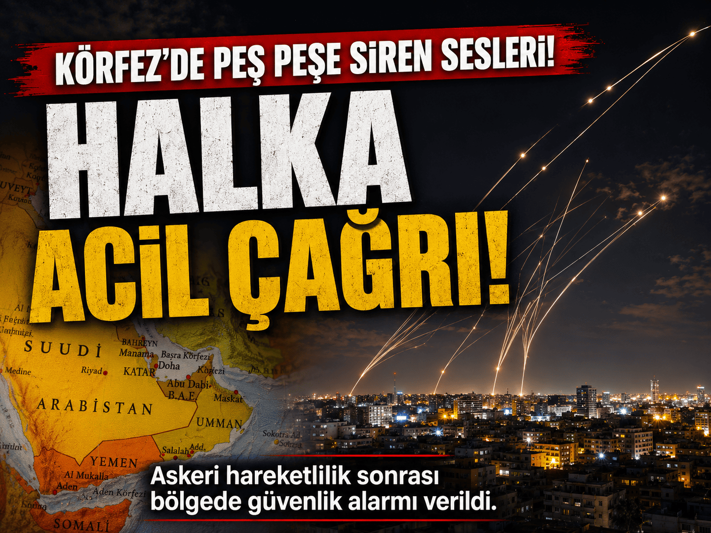 Körfez yine alev alev! Sirenler peş peşe çaldı