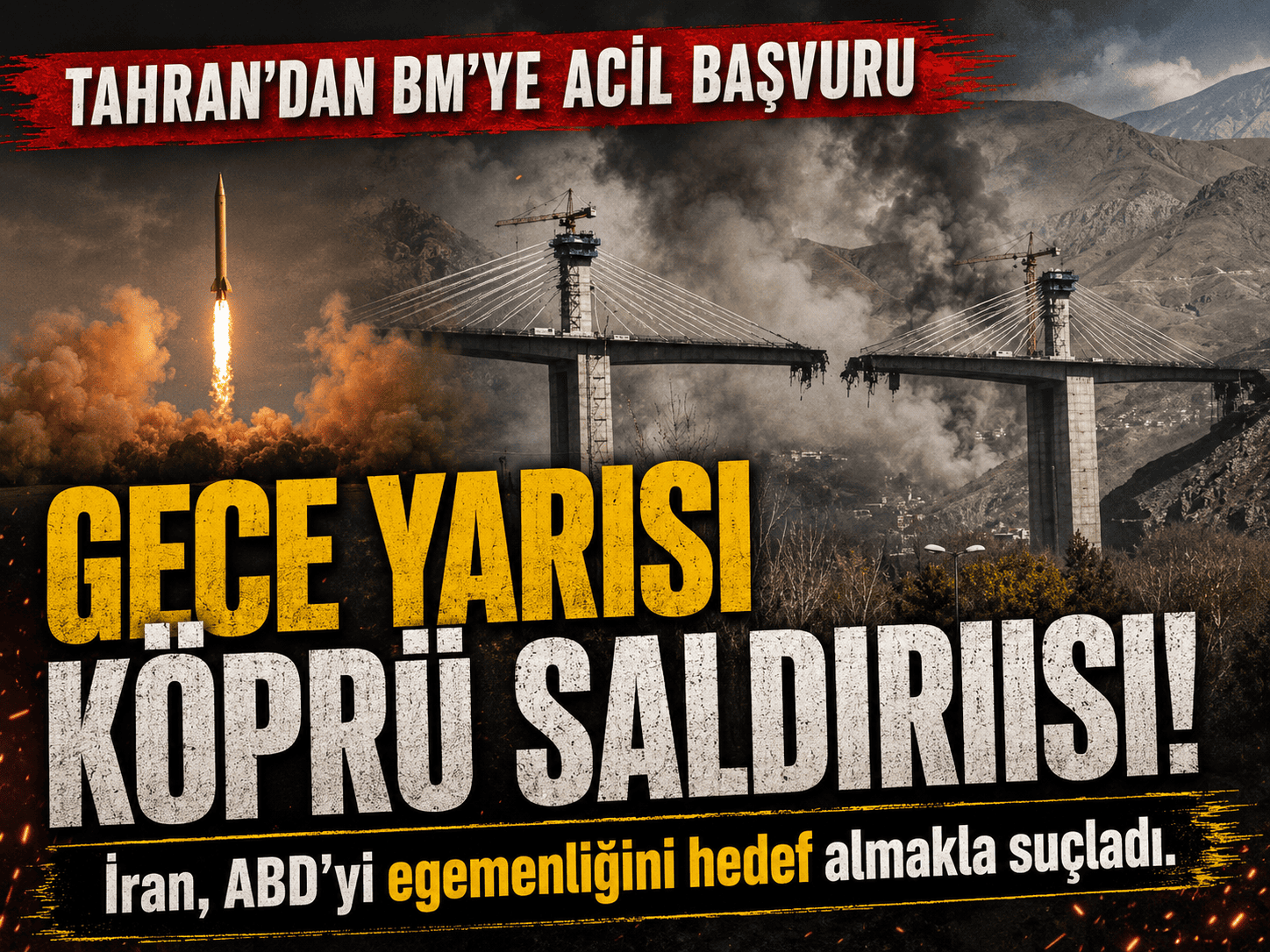 ABD İran’da köprü vurdu, Tahran BM’ye koştu!