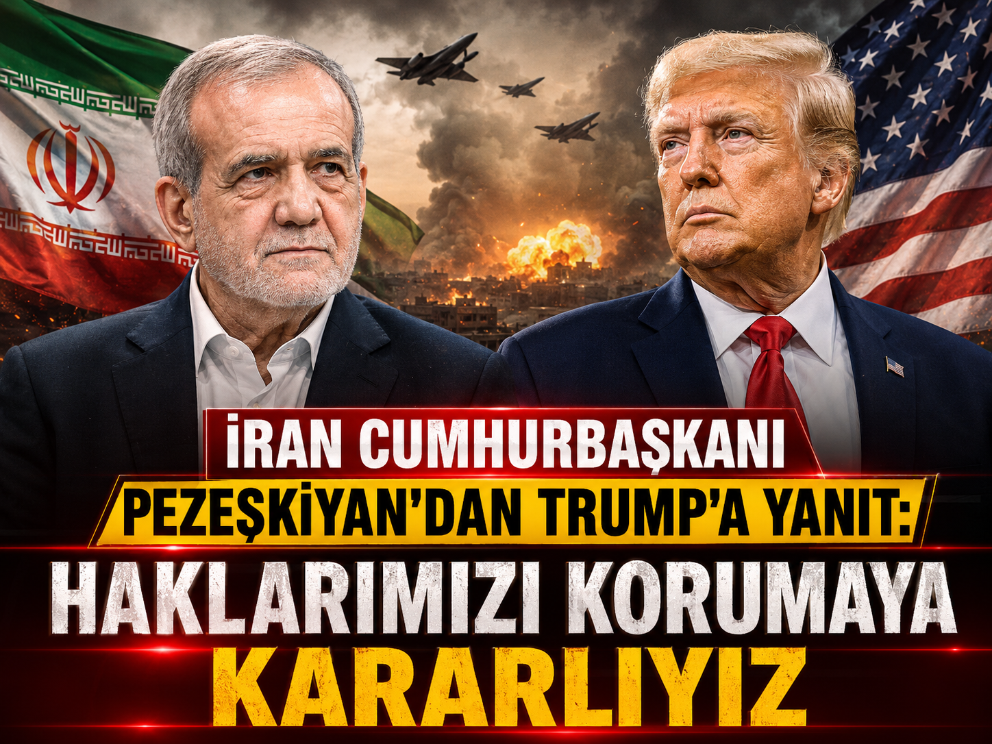 İran Cumhurbaşkanı Pezeşkiyan’dan Trump’a yanıt: Haklarımızı korumaya kararlıyız