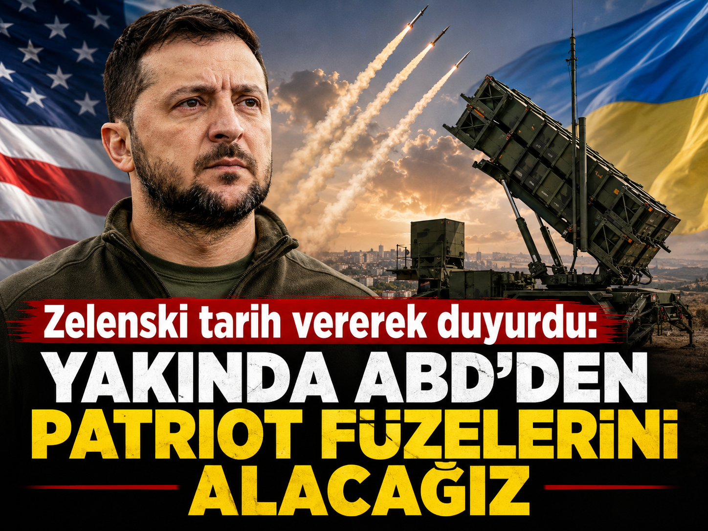 Zelenski tarih vererek duyurdu: Yakında ABD’den Patriot füzelerini alacağız