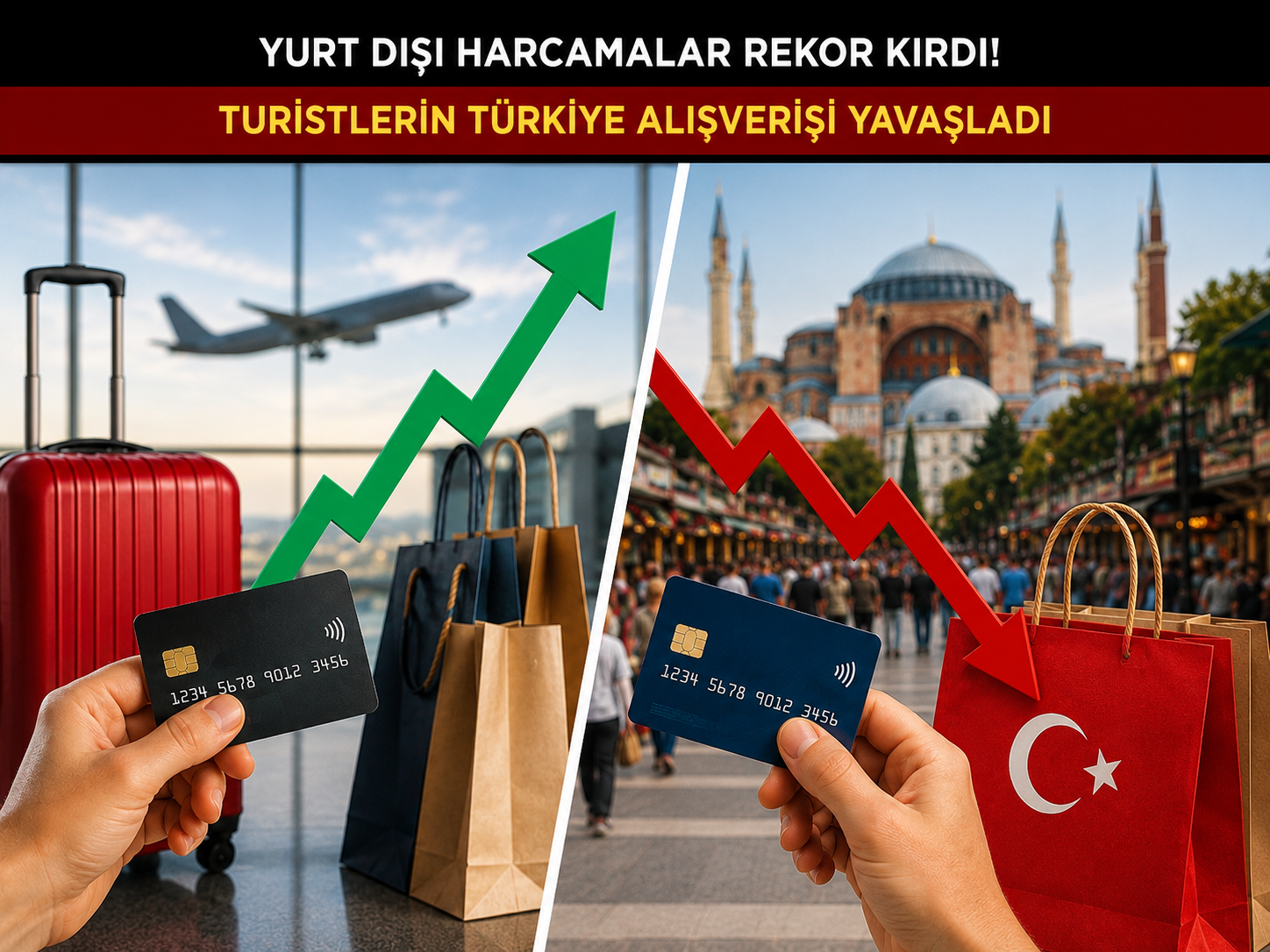 Türk tüketici yurt dışında daha fazla harcıyor, turist Türkiye'de frene bastı