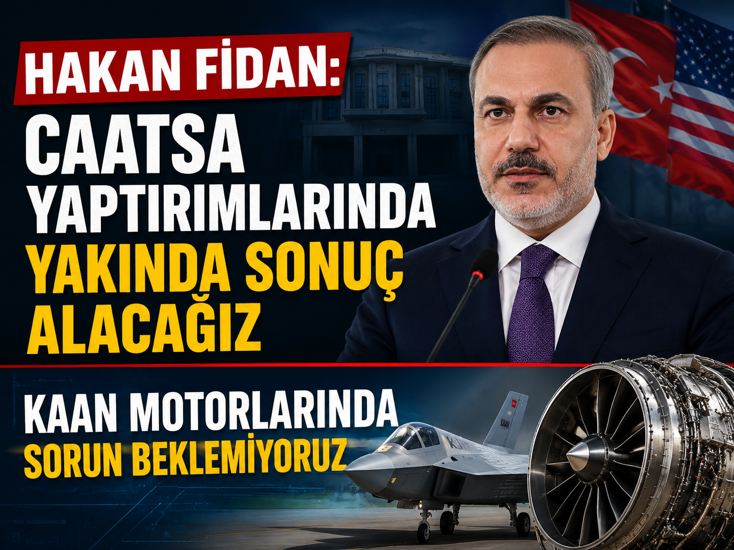 Bakan Fidan'dan CAATSA açıklaması: Yakında sonuç alacağız