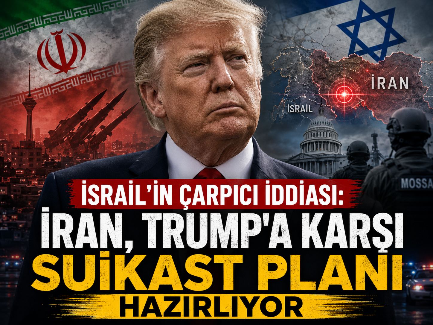 İsrail'in çarpıcı iddiası: İran, Trump'a karşı suikast planı hazırlıyor