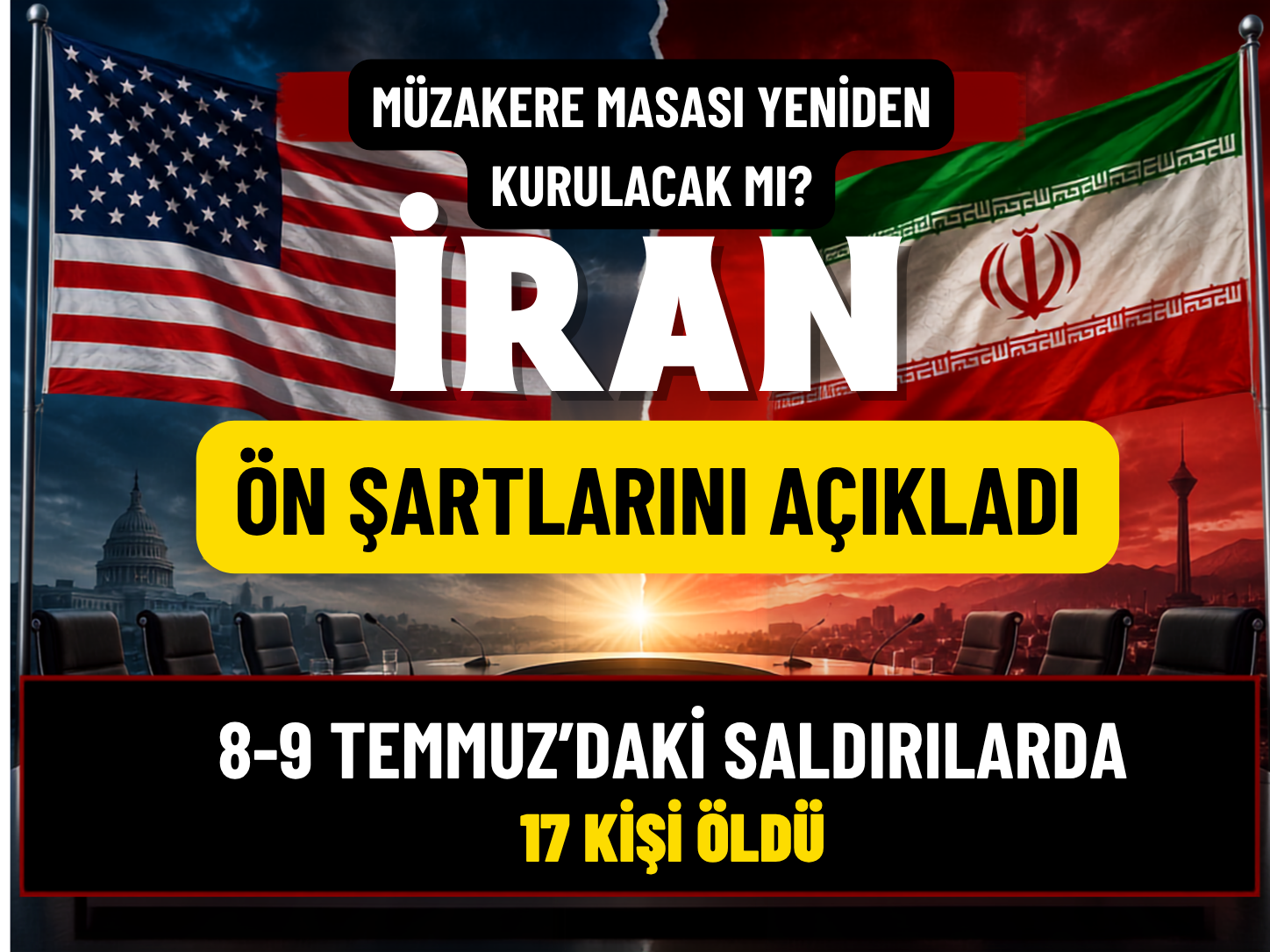 İran’dan ABD’ye şartlı mesaj: Tutum değişmezse müzakere yok