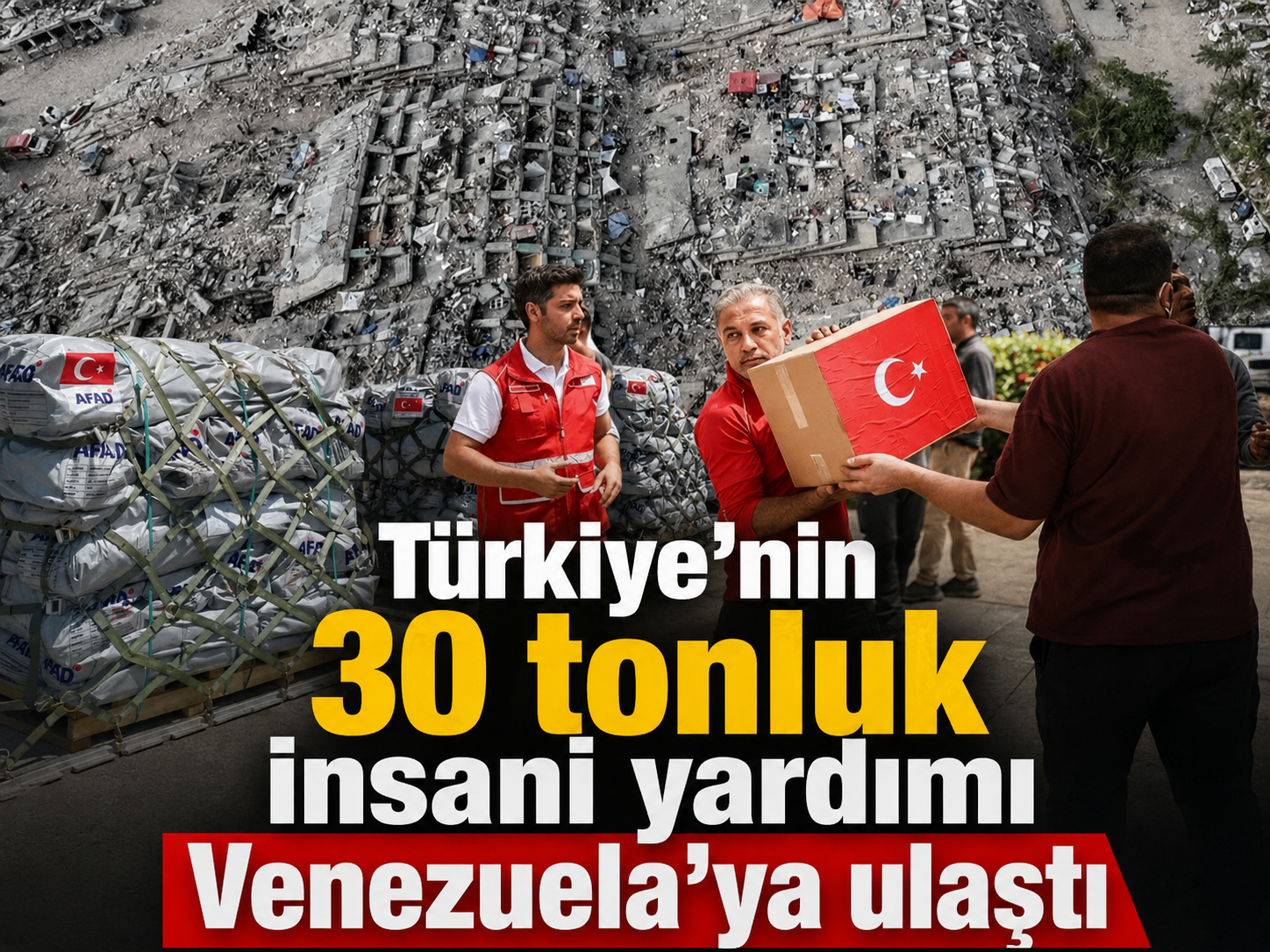 Türkiye’nin 30 tonluk insani yardımı Venezuela’ya ulaştı