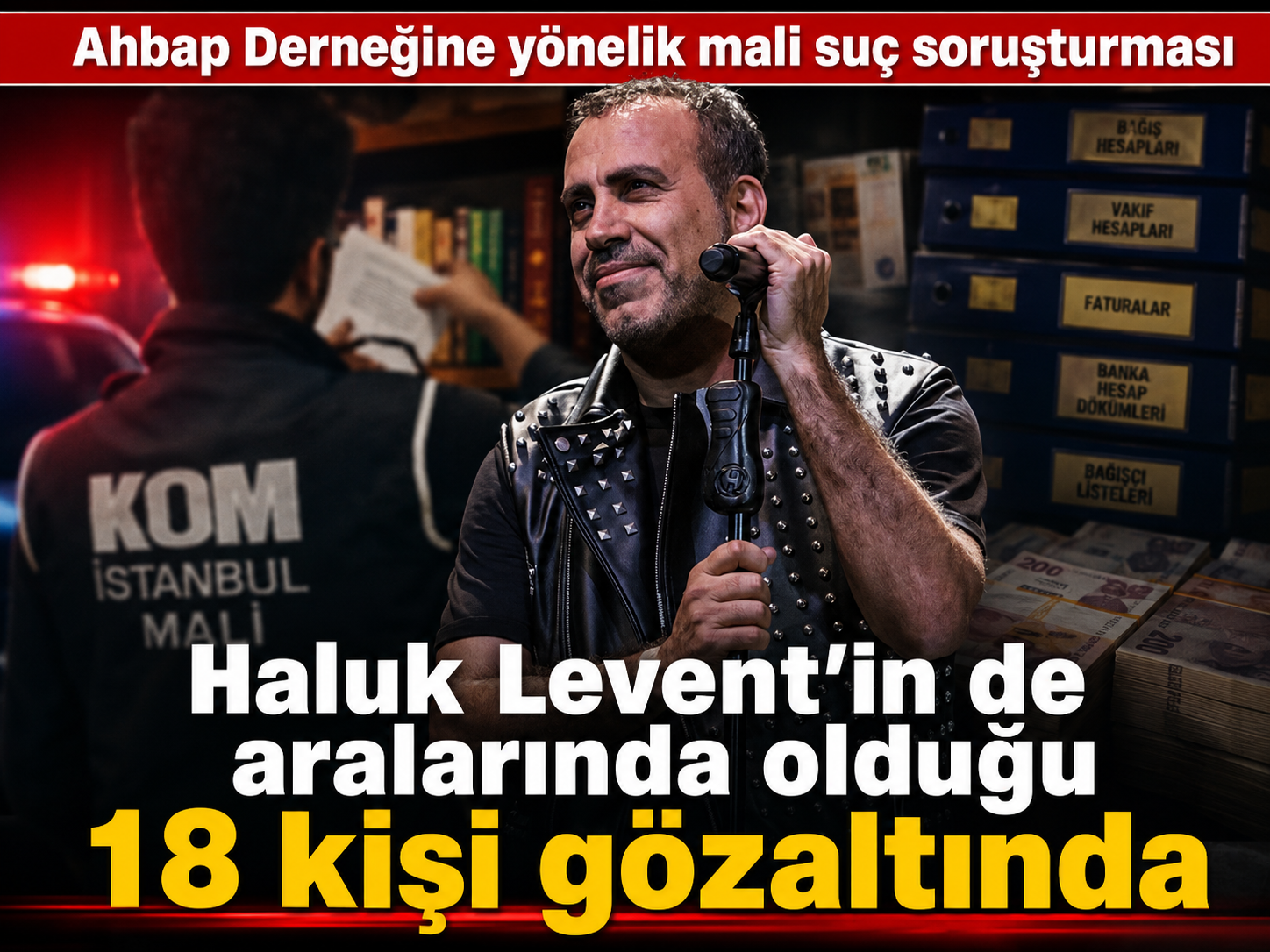 Haluk Levent’in de aralarında olduğu 18 kişi gözaltında