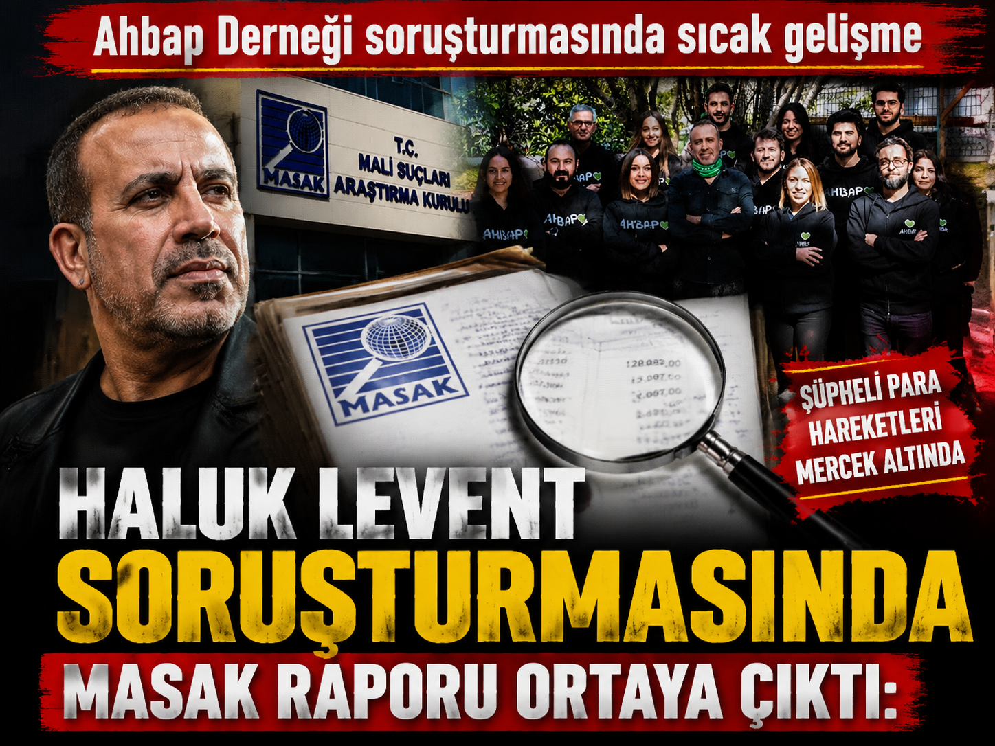 Haluk Levent soruşturmasında MASAK raporu ortaya çıktı: Şüpheli para hareketleri mercek altında