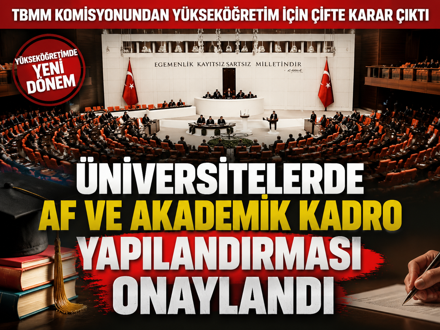Üniversitelerde af ve akademik kadro yapılandırması onaylandı