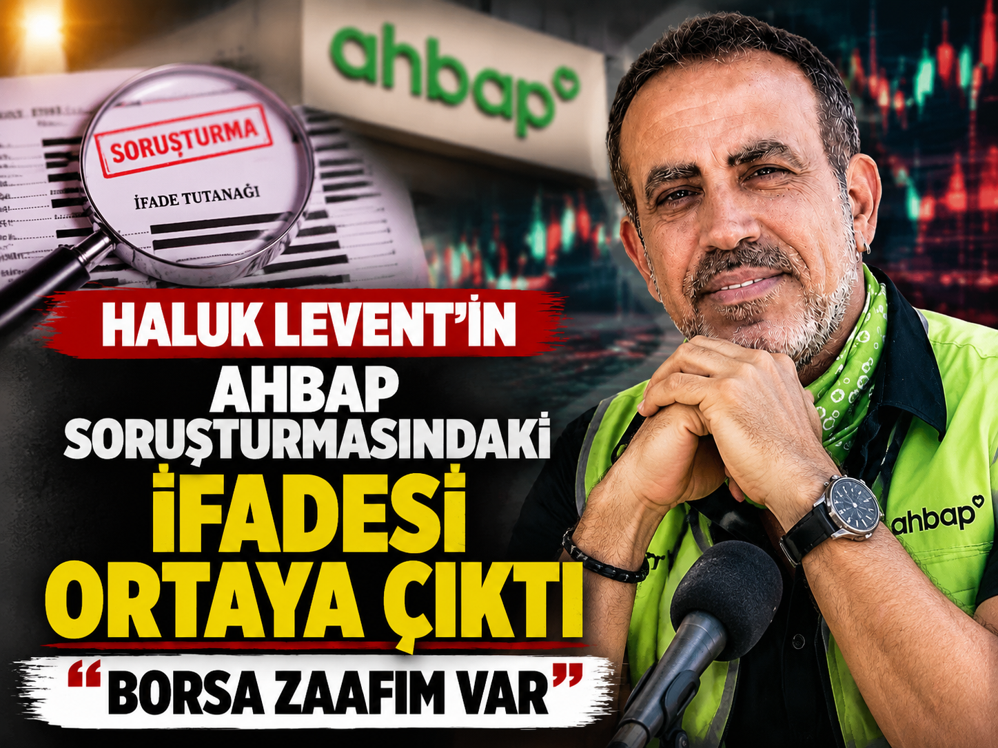 Haluk Levent’in AHBAP soruşturmasındaki ifadesi ortaya çıktı: “Borsa zaafım var”