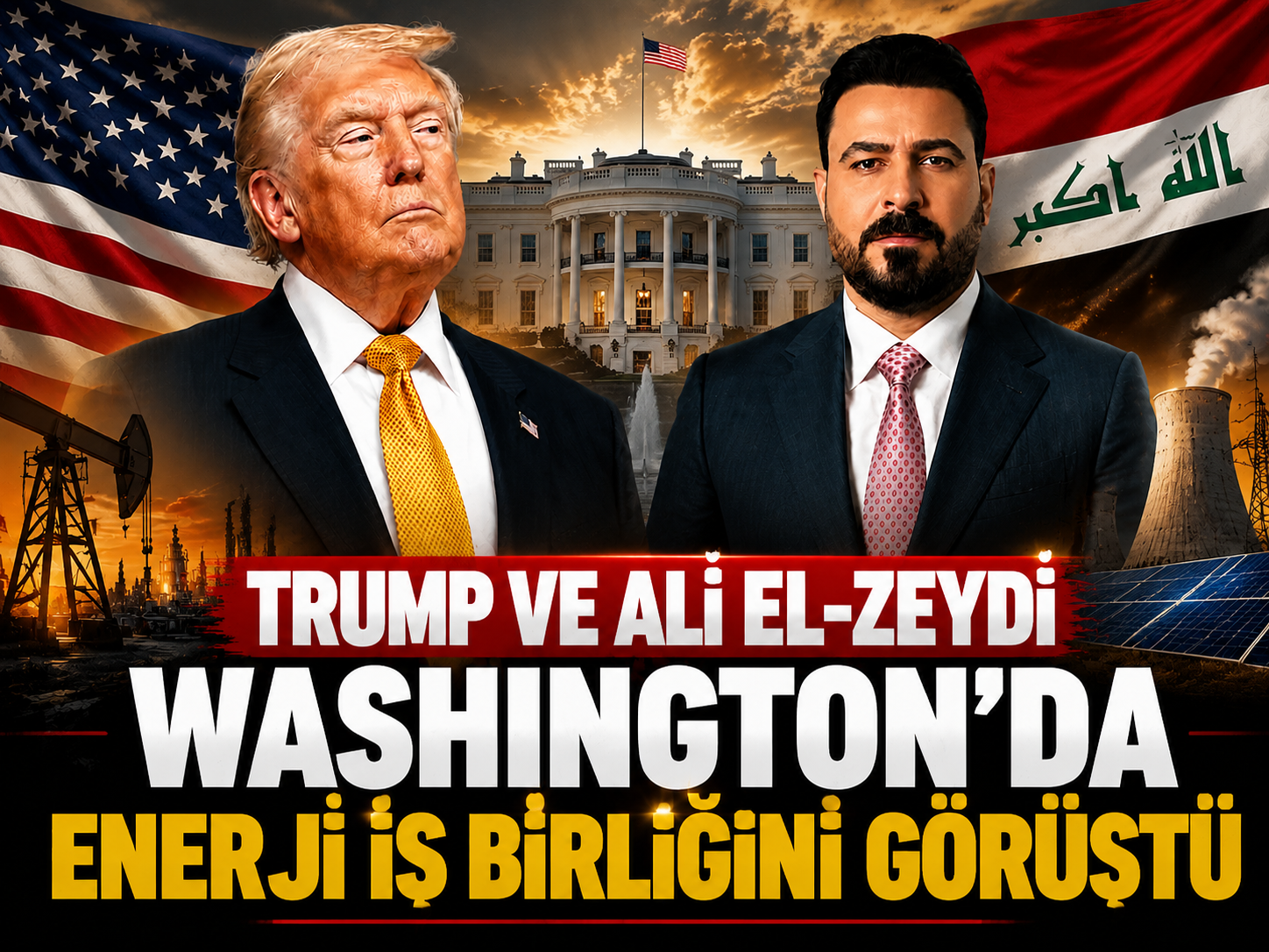 Trump ve Ali el-Zeydi Washington’da enerji iş birliğini görüştü