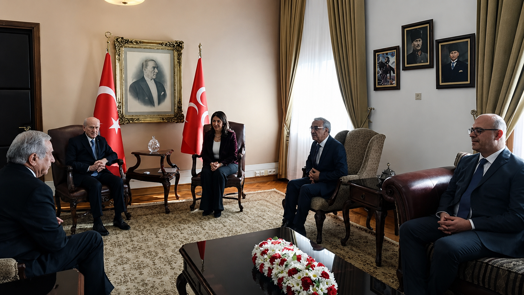 Ankara'da hareketli saatler: DEM Parti heyeti MHP lideri Devlet Bahçeli ile bir araya geldi