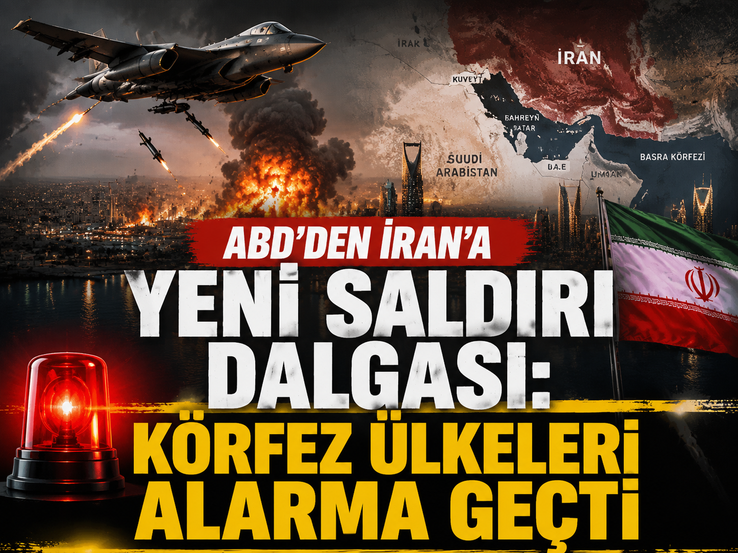 ABD’den İran’a yeni saldırı dalgası: Körfez ülkeleri alarma geçti