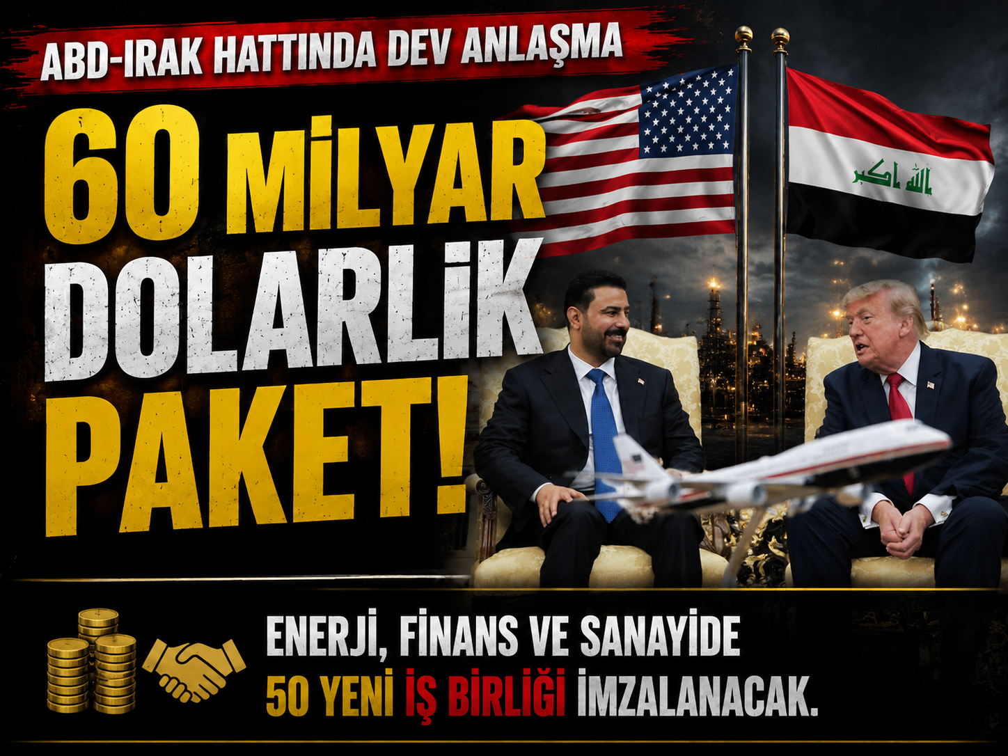 Washington ve Bağdat el sıkıştı: 60 milyar dolarlık anlaşma