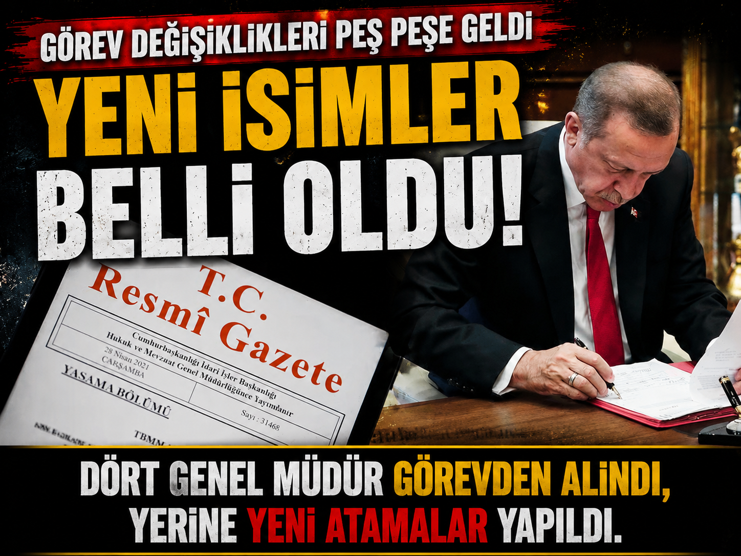 Görevden almalar peş peşe geldi: Yeni isimler açıklandı