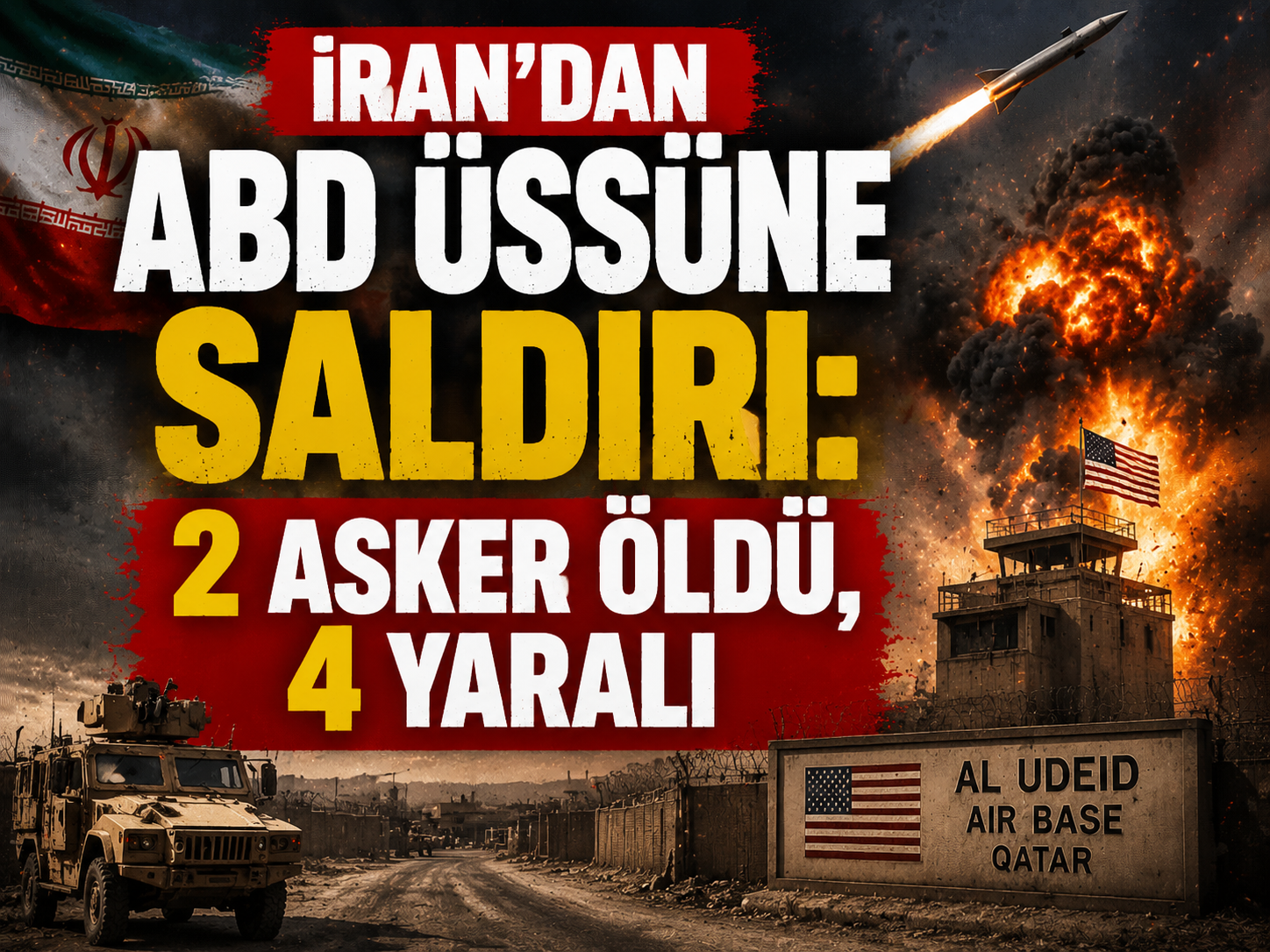 İran’dan ABD üssüne saldırı: 2 asker öldü, 4 yaralı