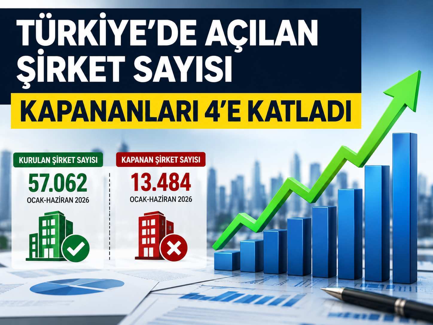 İlk 6 ayın şirket bilançosu: Açılan şirketler kapananların 4 katını aşt