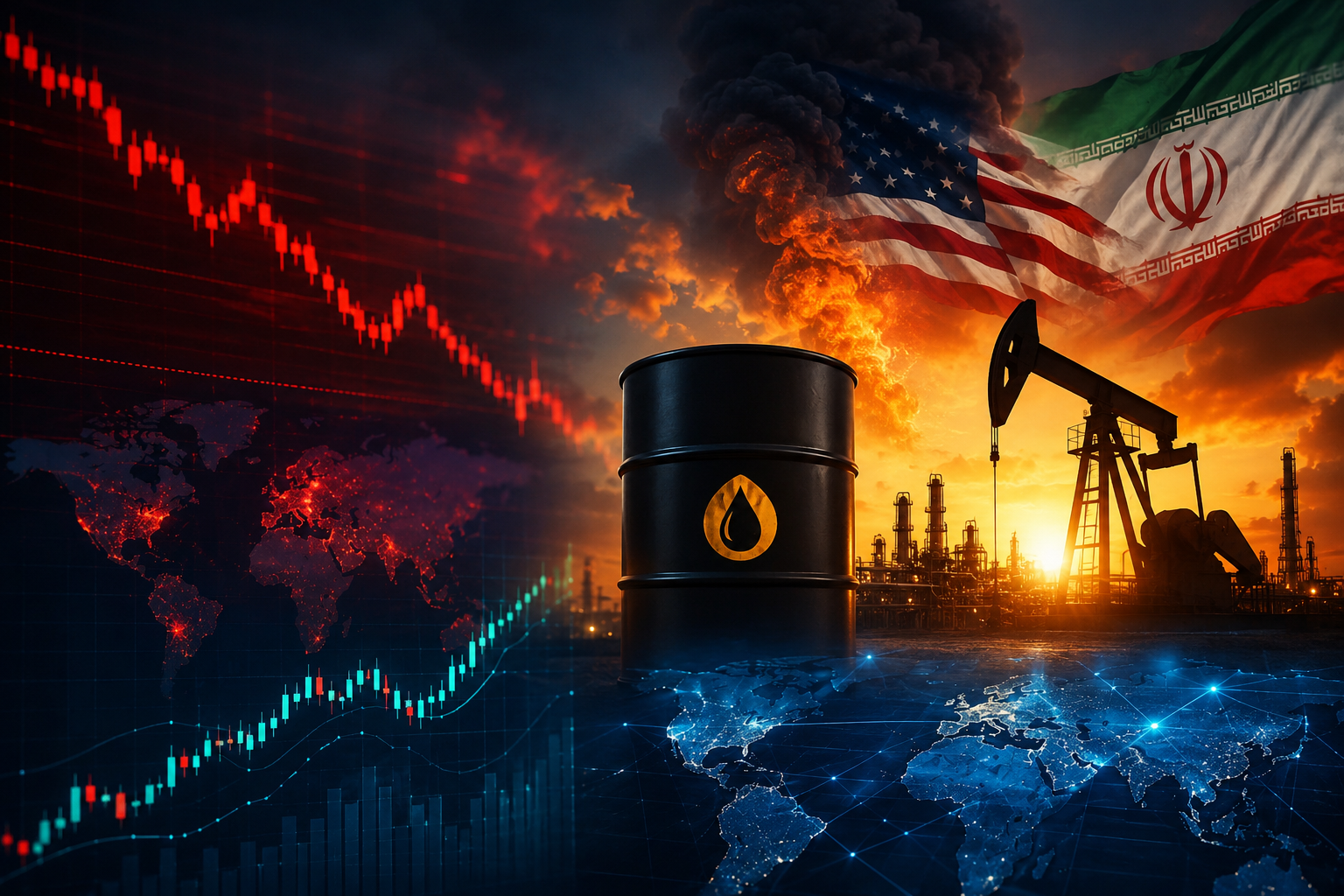 Jeopolitik gerilim piyasaları vurdu: Petrol yükseldi, Nasdaq toparlanmaya çalışıyor