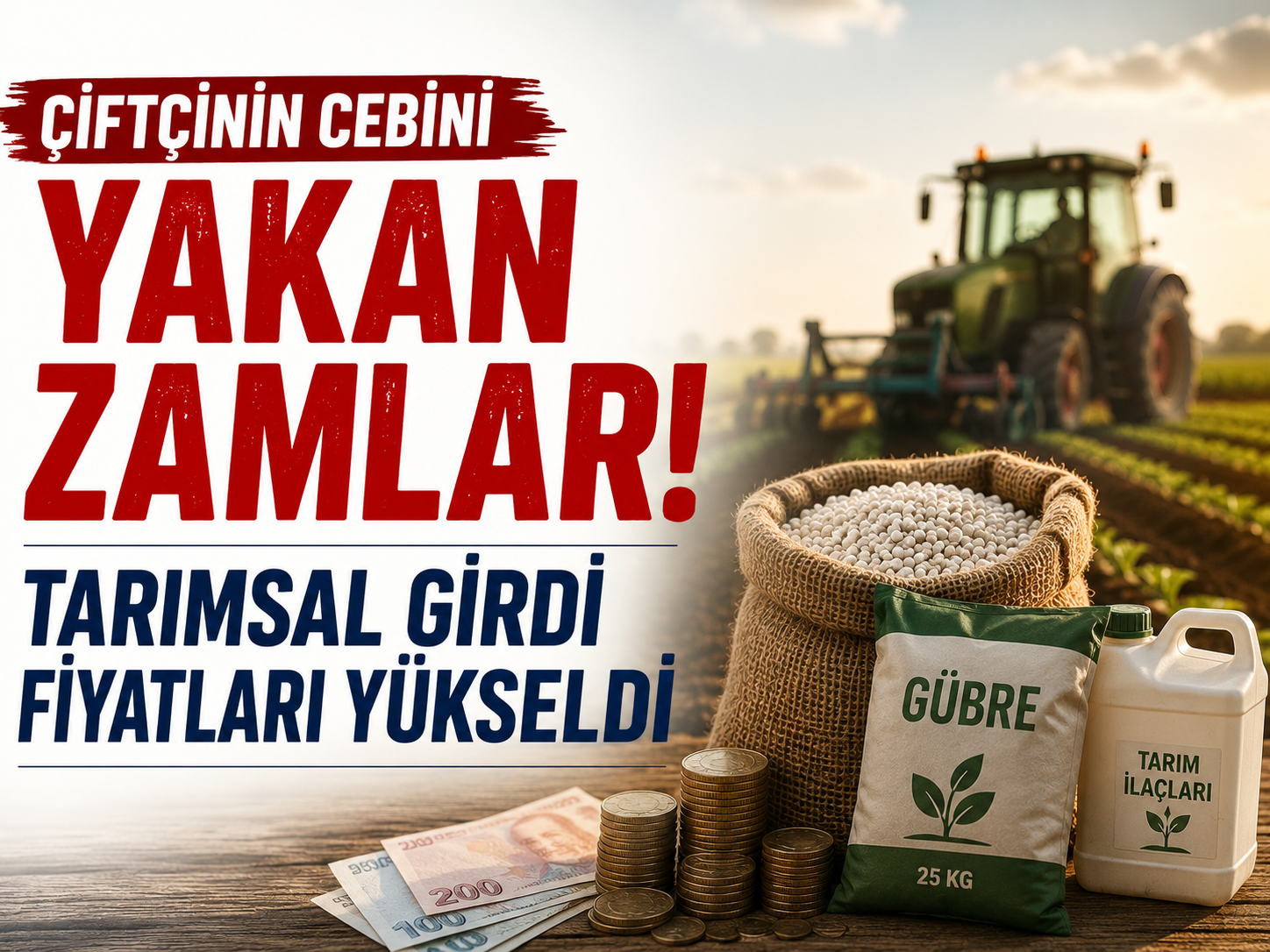 Çiftçinin maliyeti artıyor! Gübre fiyatlarında dikkat çeken yükseliş