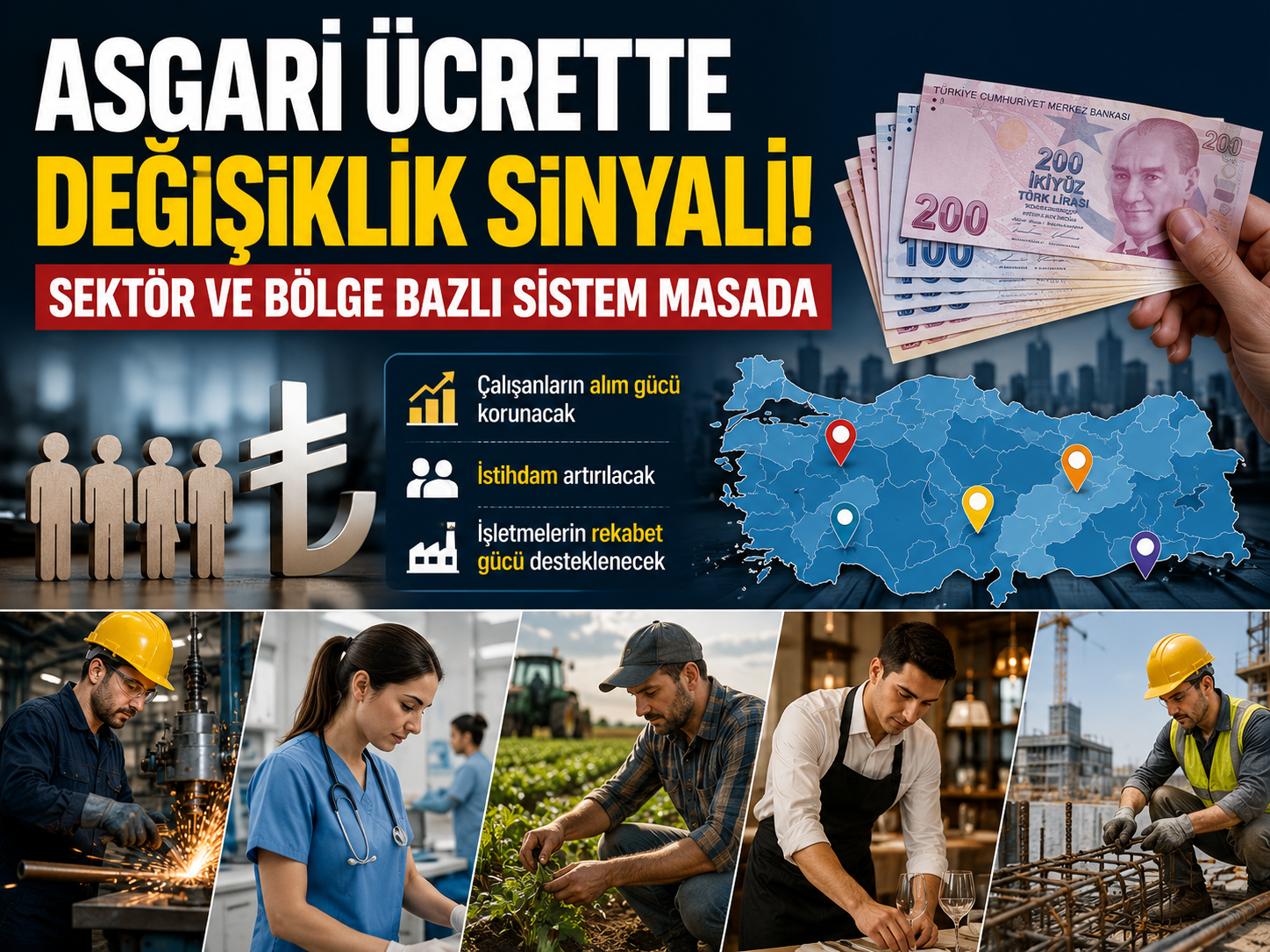 Sektörel ve bölgesel asgari ücret gündemde! Yeni model için çalışmalar başladı