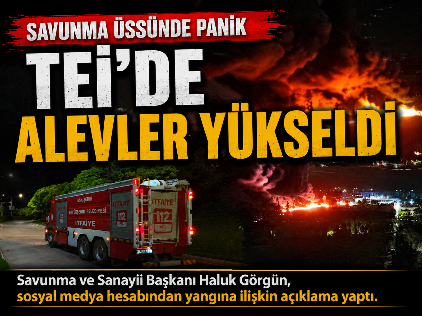 Savunma sanayiinin kalbinde yangın! Can kaybı var mı?