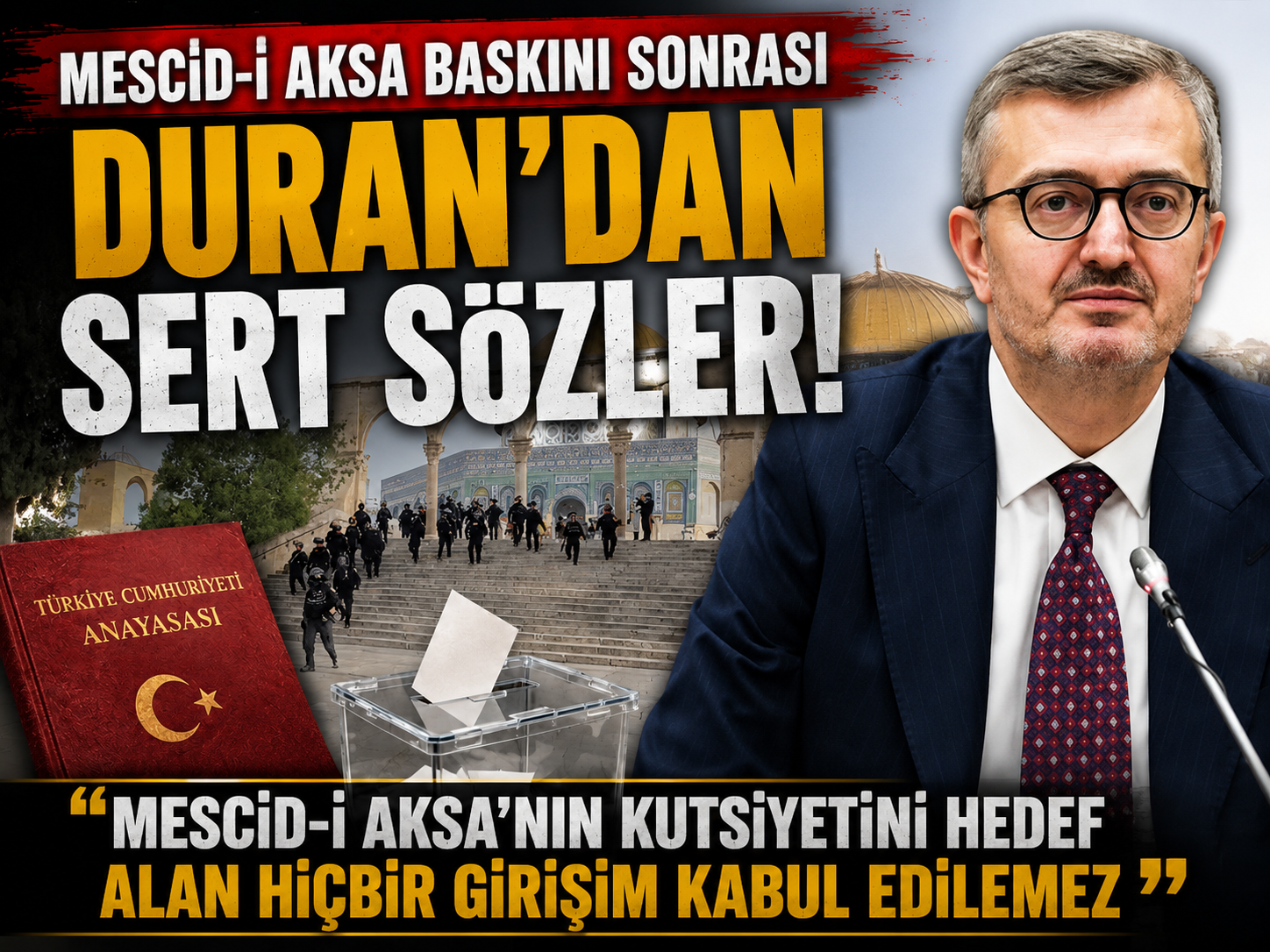 Mescid-i Aksa’da gerilim! Türkiye’den sert tepki geldi