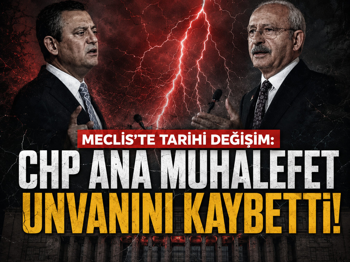 Meclis’te tarihi değişim: CHP ana muhalefet unvanını kaybetti
