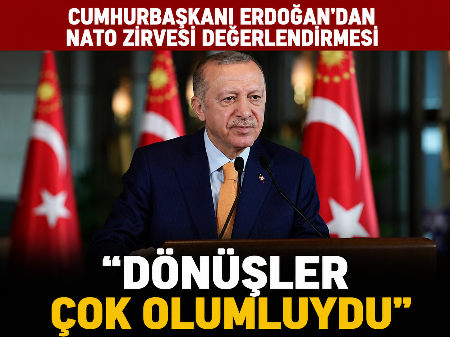 Cumhurbaşkanı Erdoğan'dan NATO Zirvesi değerlendirmesi: Dönüşler çok olumluydu