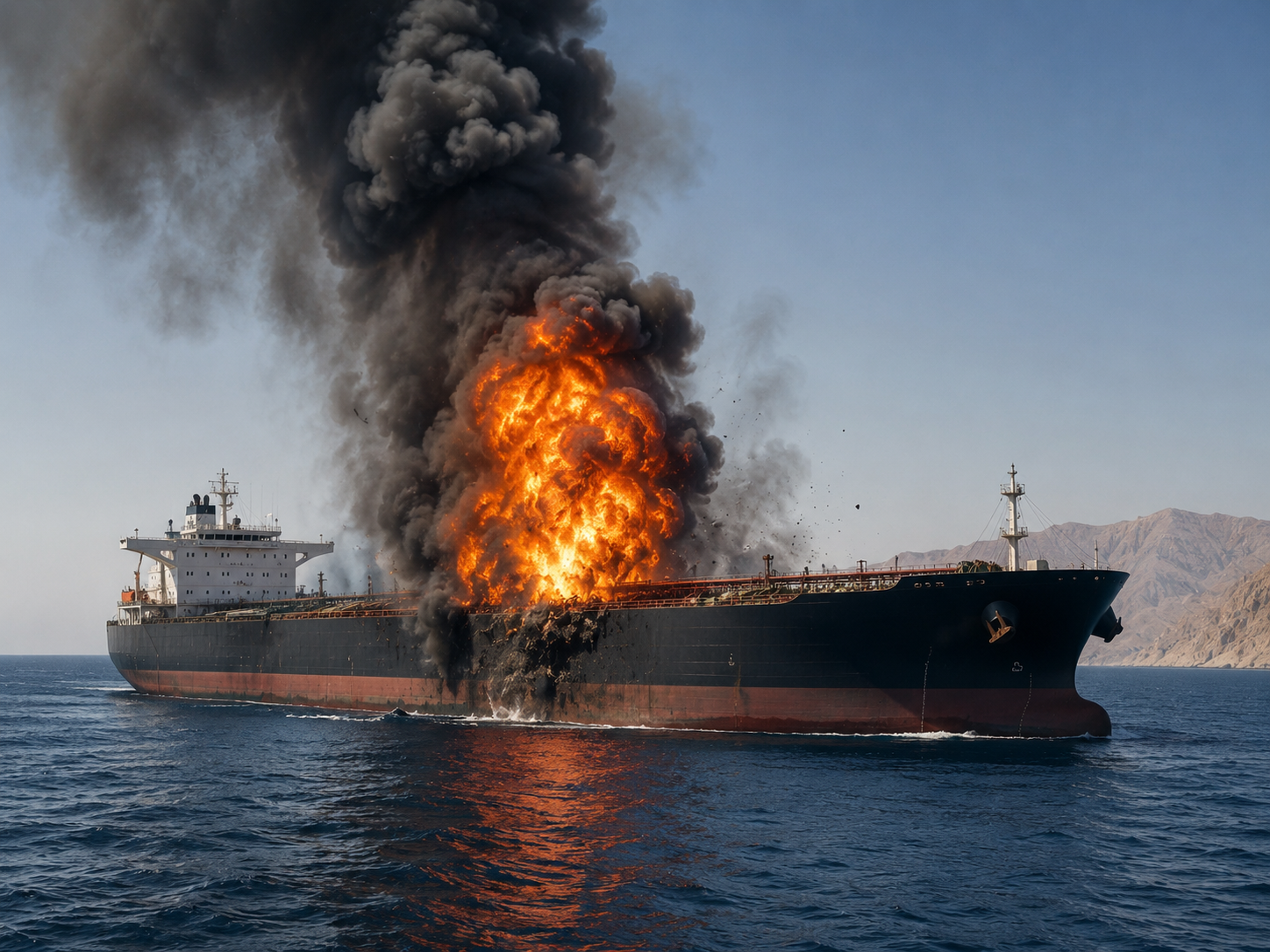 Petrol tankerinde patlama! Hürmüz Boğazı'nda gerilim yeniden yükseldi