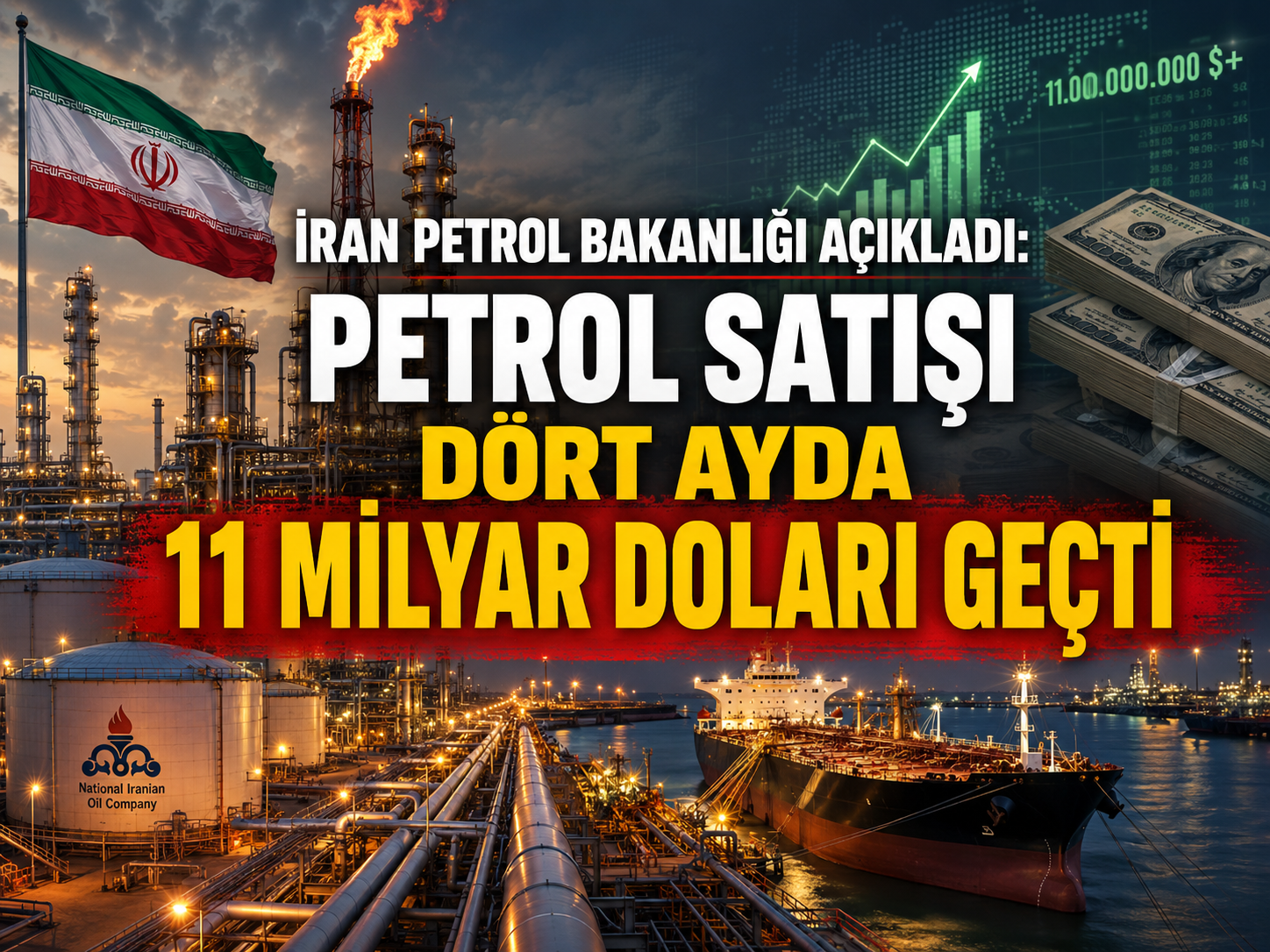İran Petrol Bakanlığı açıkladı: Petrol satışı dört ayda 11 milyar doları geçti