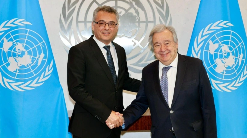 KKTC Cumhurbaşkanı Erhürman, BM Genel Sekreteri Guterres ve Hristodulidis ile bir araya geldi