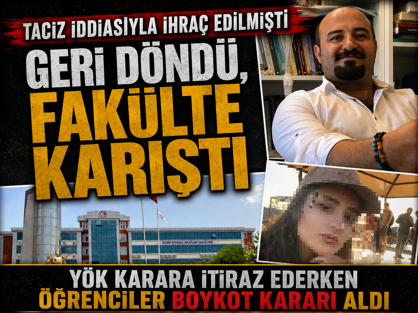 O akademisyen göreve döndü: Öğrenciler derslere girmeyecek