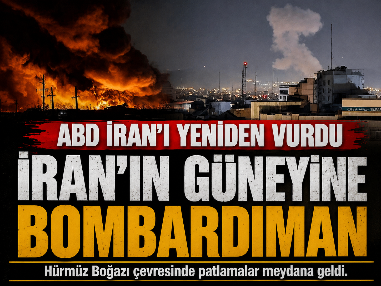 ABD İran’ı yeniden vurdu! Patlamalar peş peşe geldi