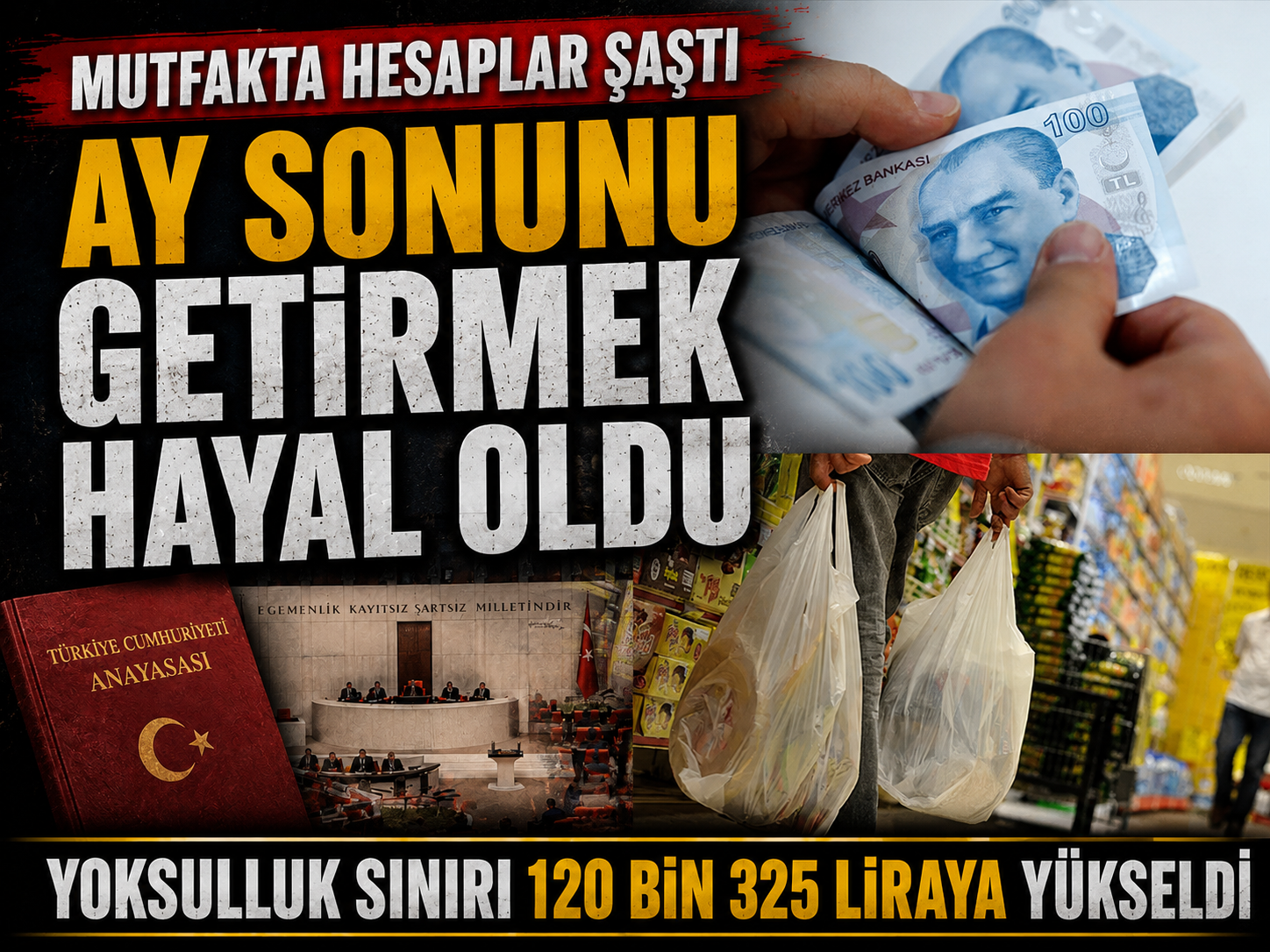 Geçim tablosu ağırlaştı: 120 bin lira artık yetmiyor