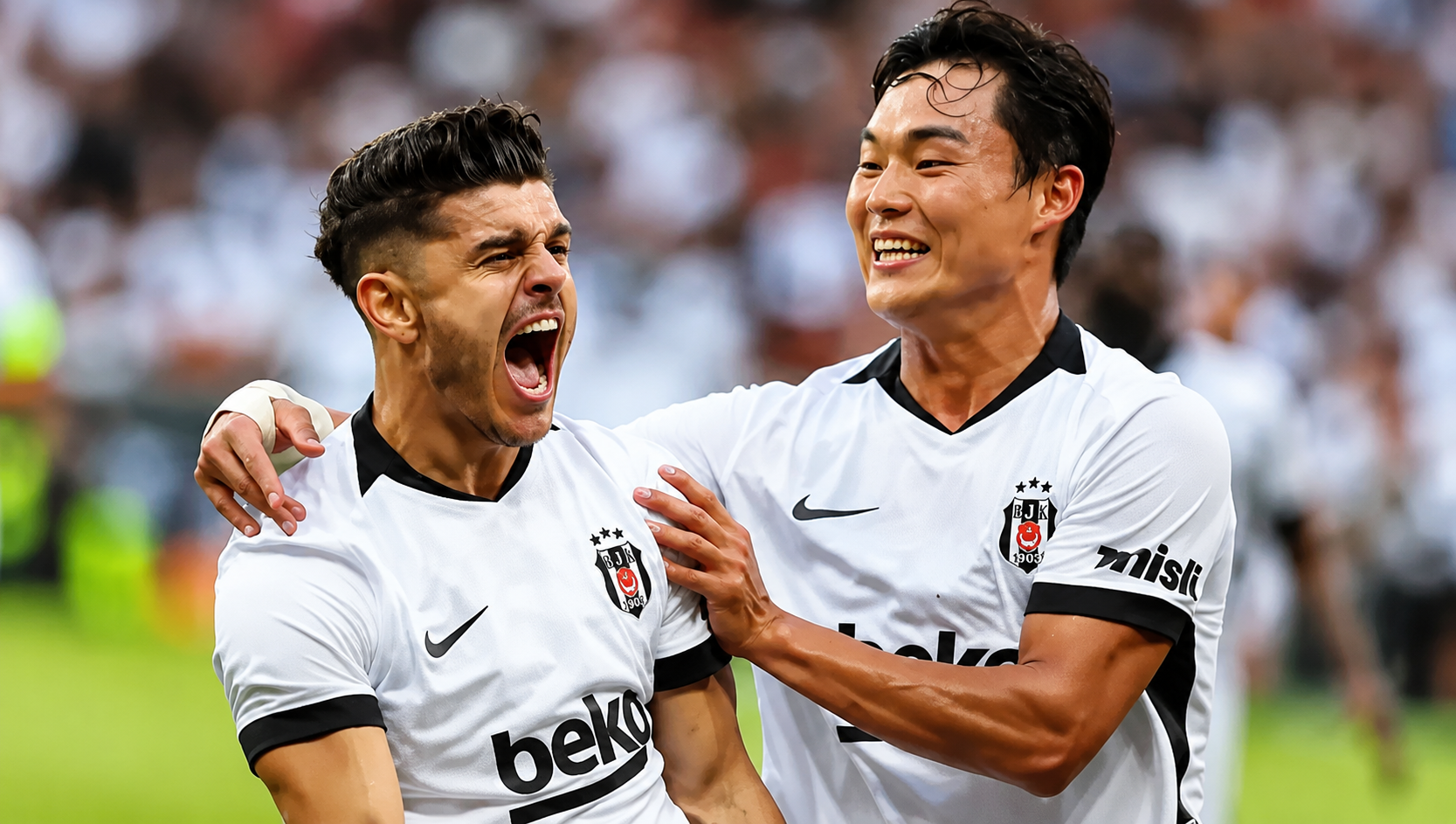 Beşiktaş, Midtjylland’ı deplasmanda mağlup etti