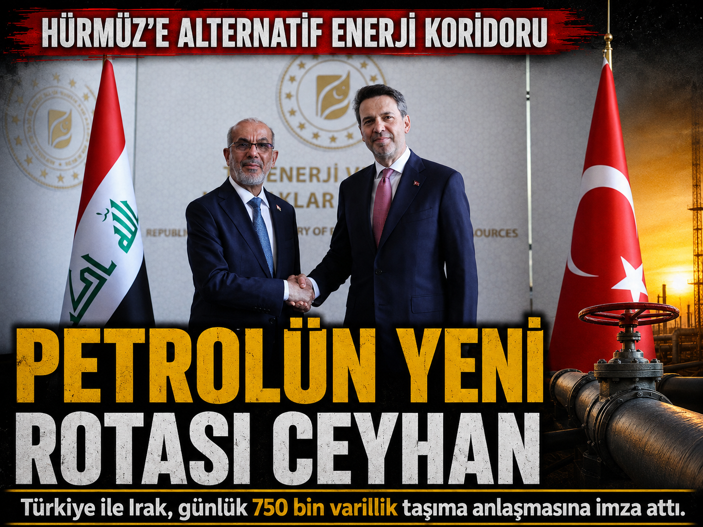 Irak petrolü Ceyhan’a bu anlaşmayla akacak