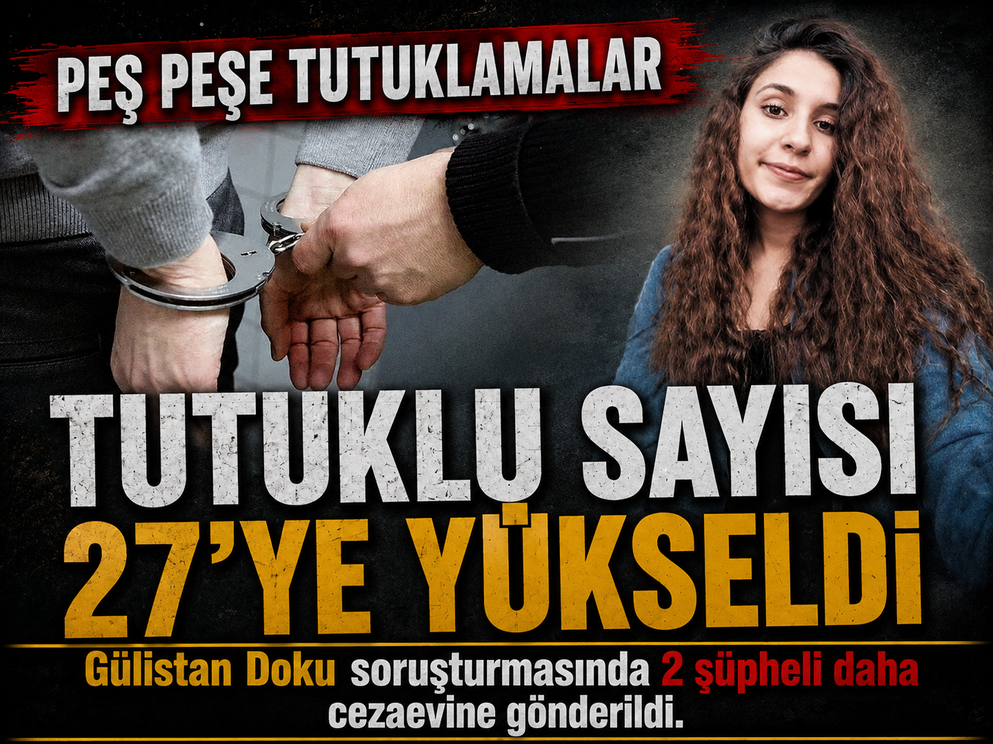 Gülistan Doku soruşturmasında tutuklu sayısı 27’ye çıktı