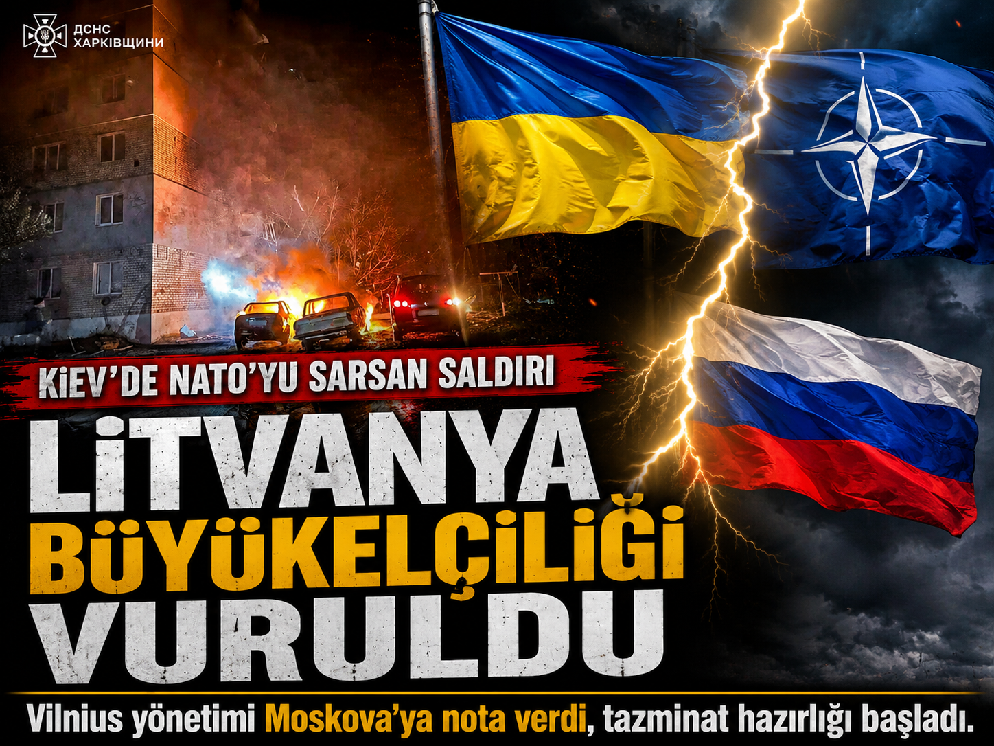 Savaşta tehlikeli eşik! NATO ülkesinin büyükelçiliği vuruldu