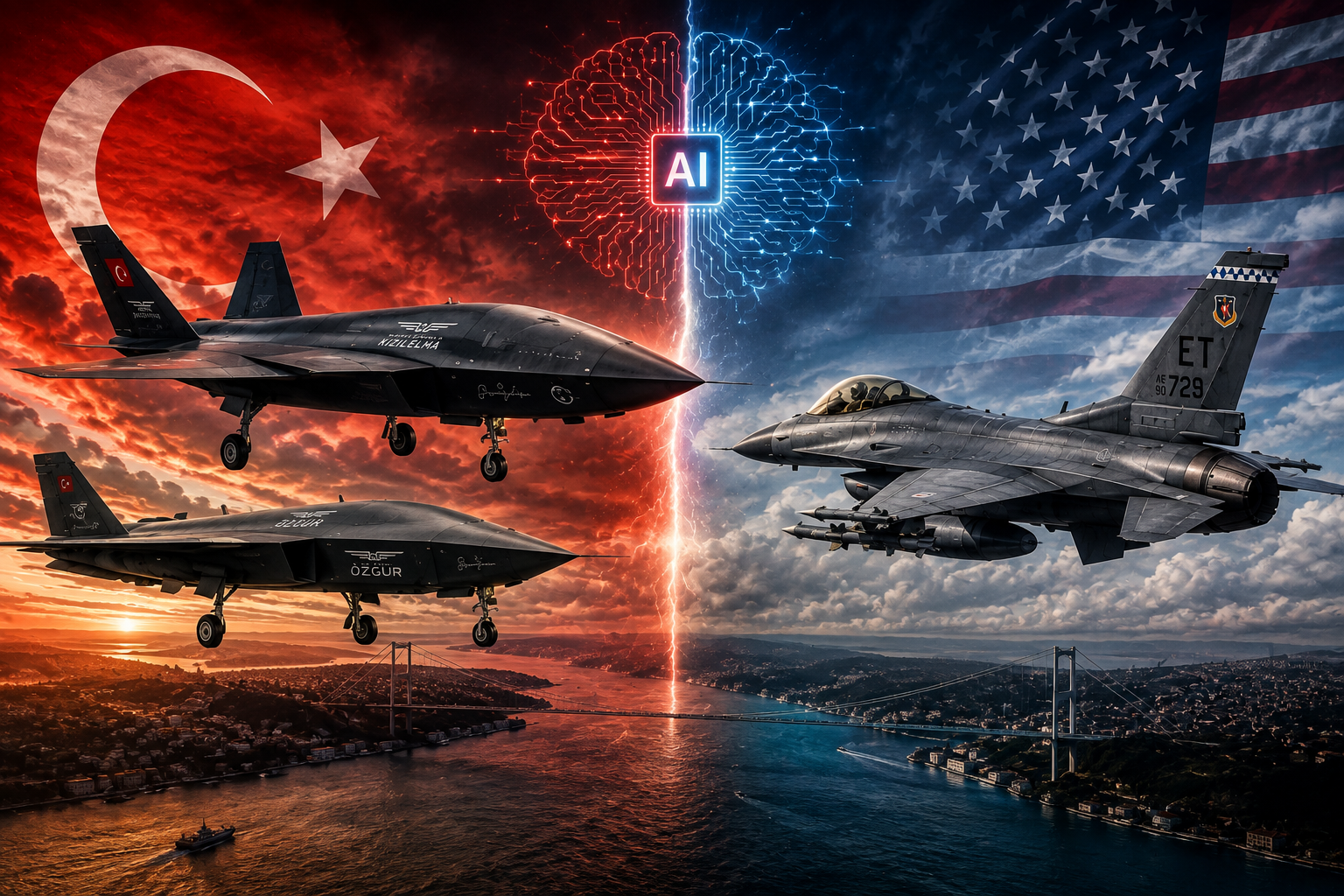 ABD’nin yapay zekâ pilotlu F-16’sına karşı Türkiye’nin KIZILELMA ve ÖZGÜR hamlesi