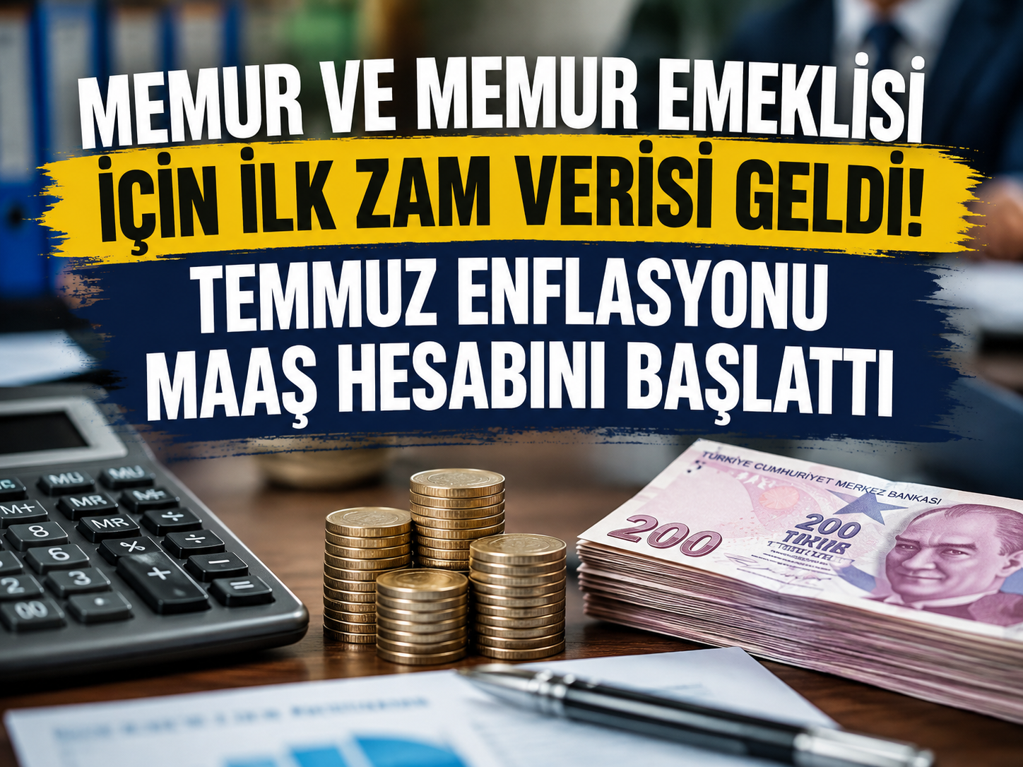 Memur ve memur emeklisi için ilk zam verisi geldi! Temmuz enflasyonu maaş hesabını başlattı
