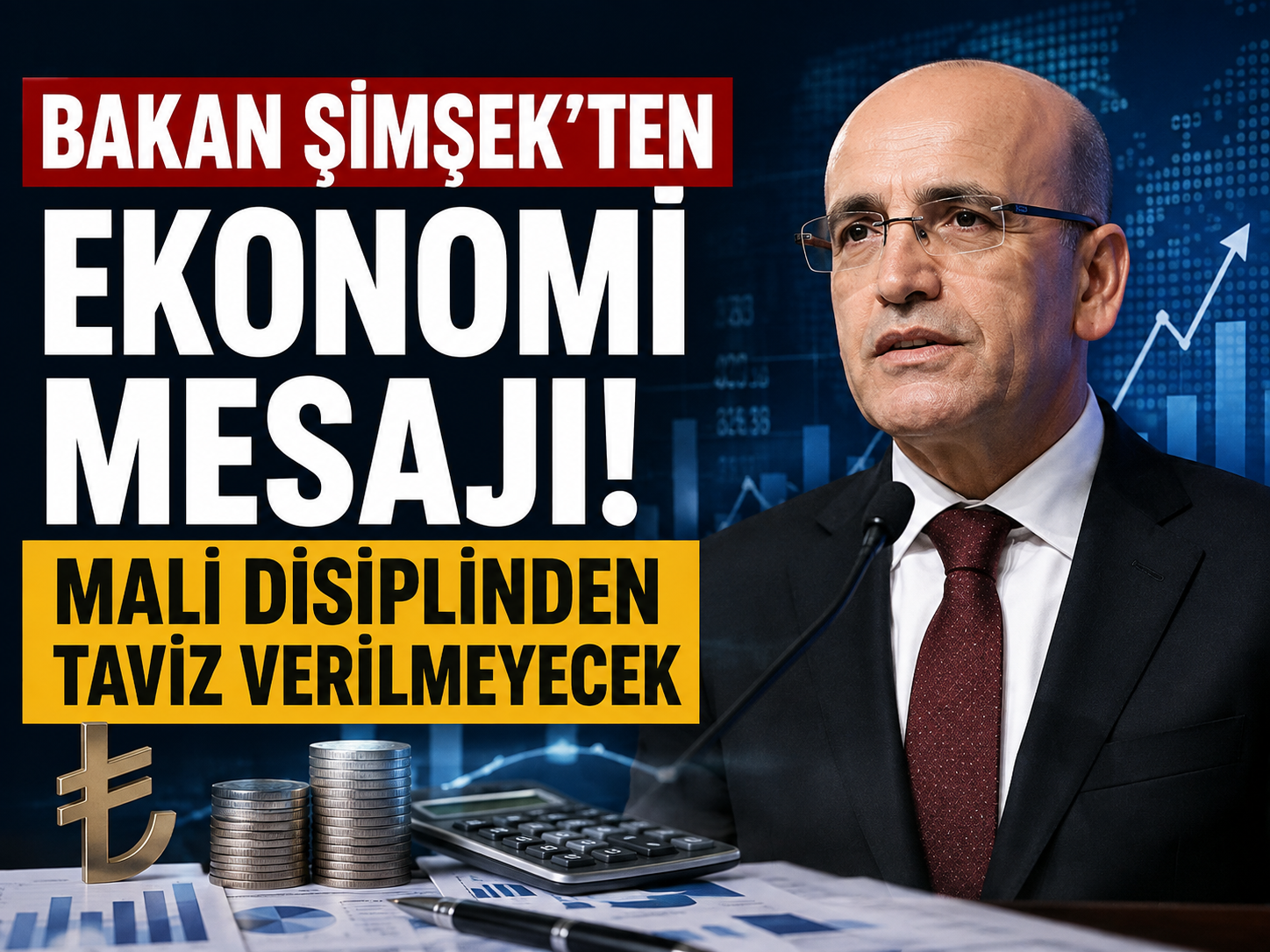 Bakan Şimşek'ten ekonomi mesajı! Mali disiplinden taviz verilmeyecek