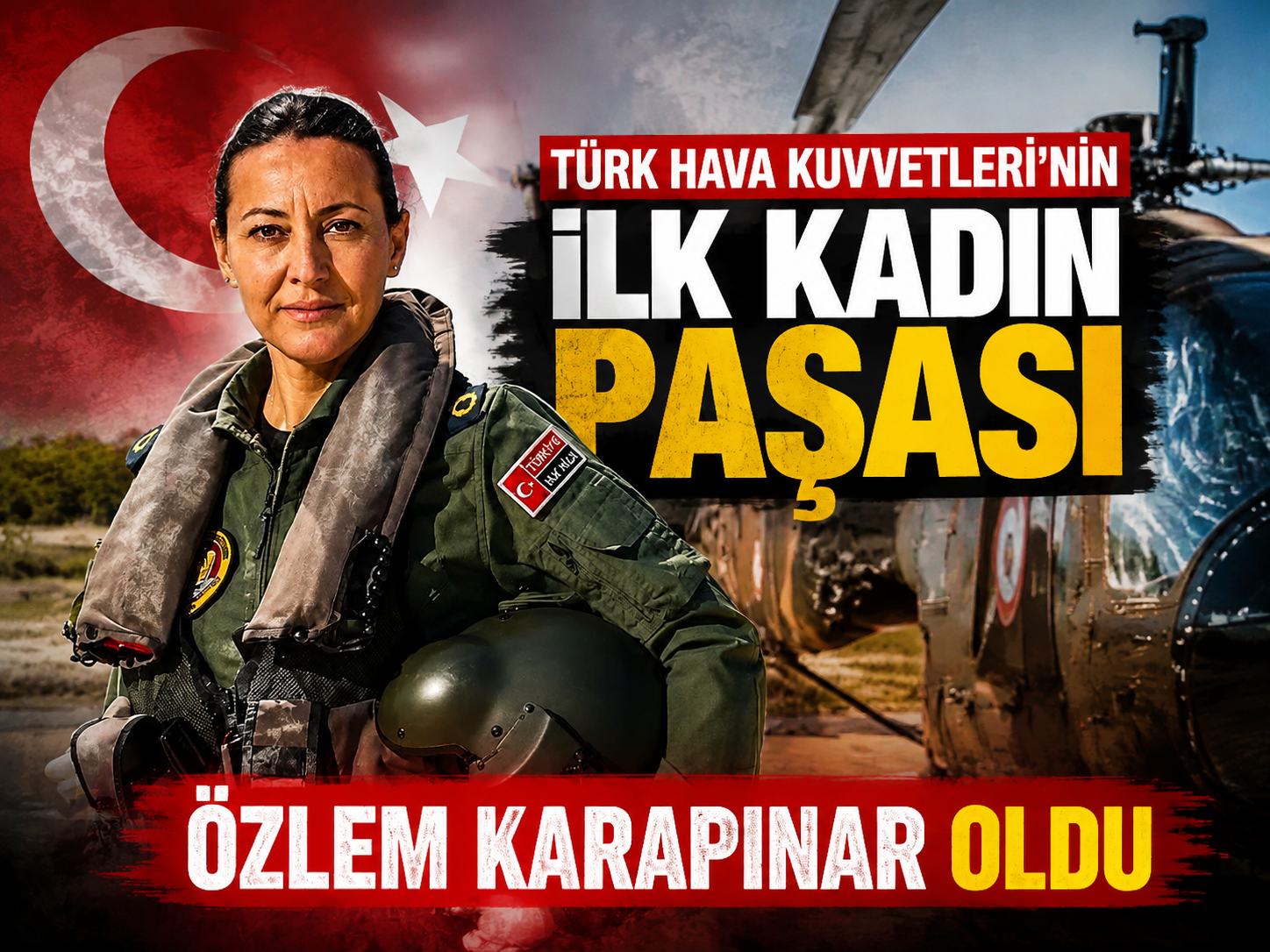 Türk Hava Kuvvetleri'nin ilk kadın paşası Özlem Karapınar oldu