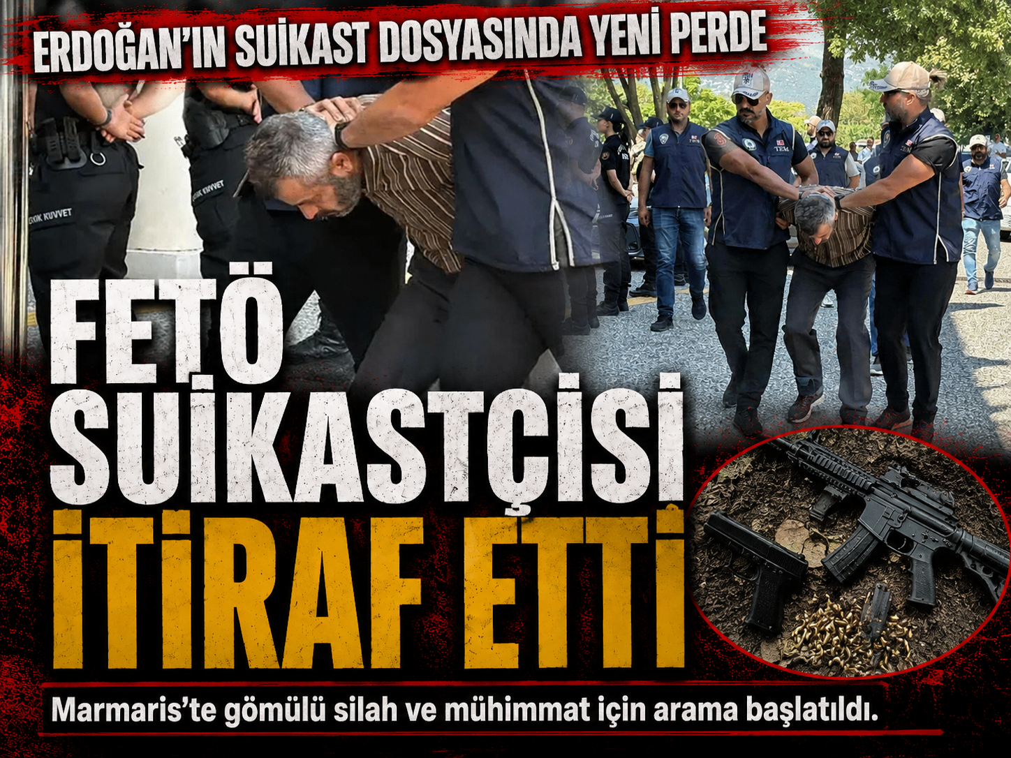 10 yıl sonra itiraf geldi: Silahlar için arama başladı