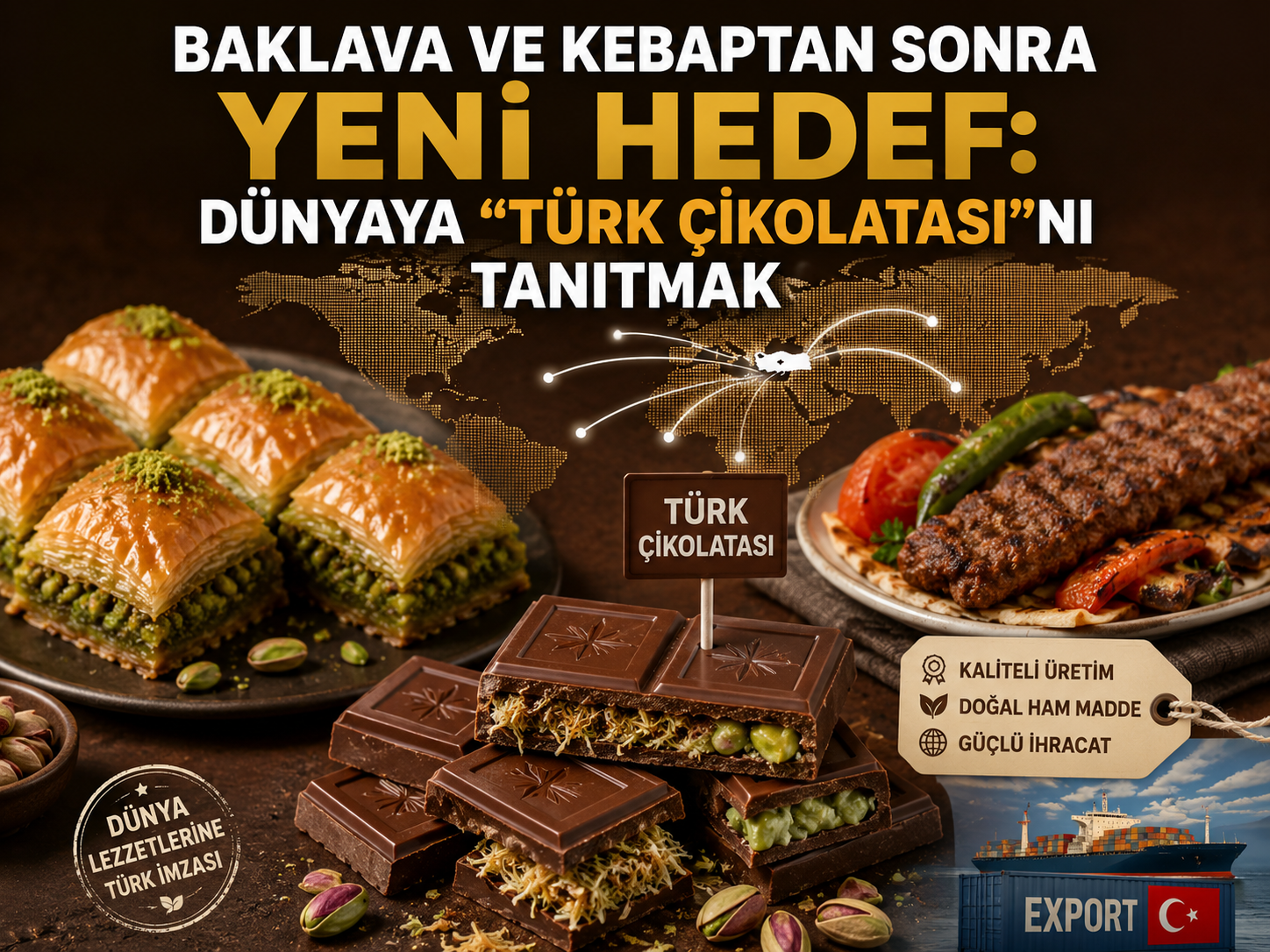 Baklava ve kebaptan sonra yeni hedef: Dünyaya “Türk Çikolatası”nı tanıtmak