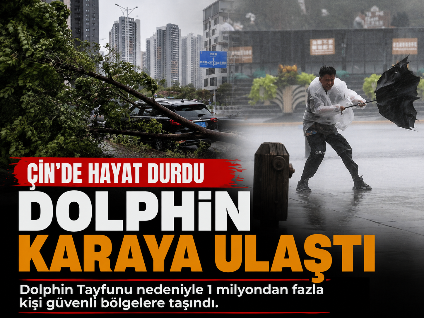 Dolphin Tayfunu Çin’i vurdu: 1300’den fazla uçuş iptal