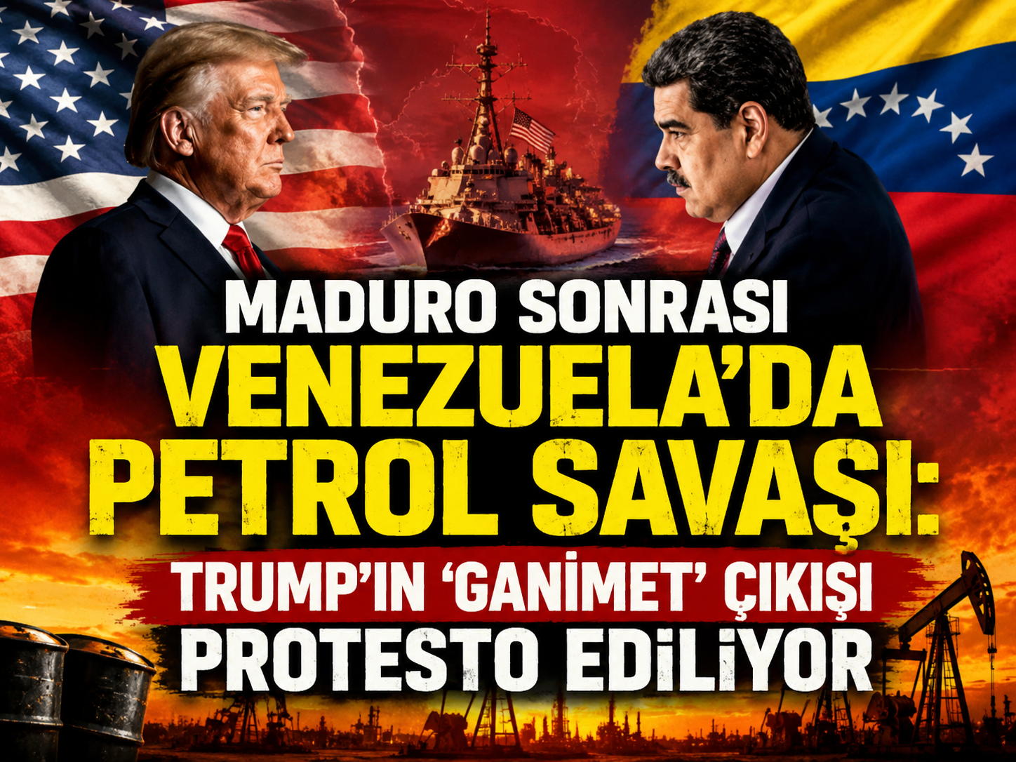 Maduro sonrası Venezuela’da petrol savaşı: Trump’ın ‘ganimet’ çıkışı protesto ediliyor