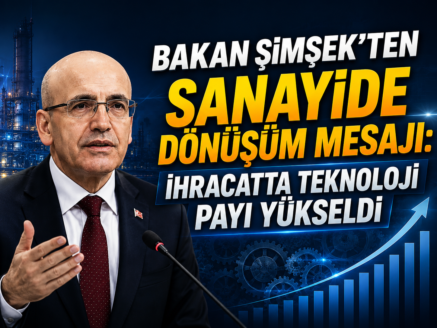 Bakan Şimşek’ten sanayide dönüşüm mesajı: İhracatta teknoloji payı yükseldi